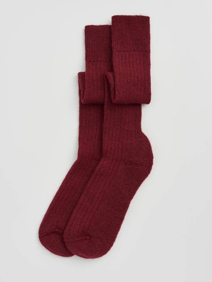 Pairs Wool Knee High Socks Multiple Colours