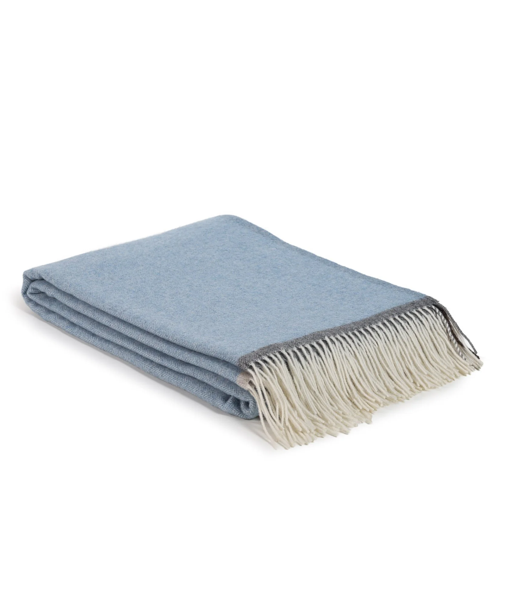 MoST Milano Cashmere & Merino Wool Throw Blanket - Blue