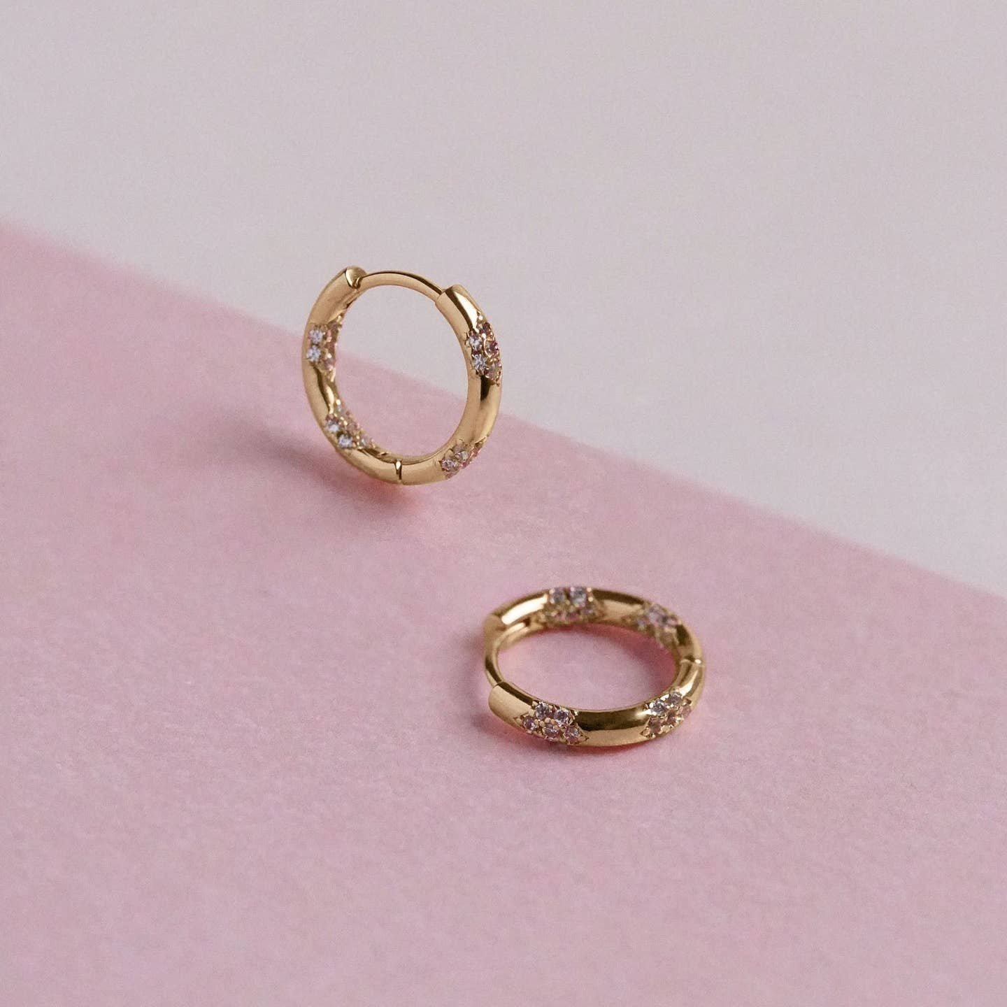 Junk Jewels Jewelled Hoop Earrings