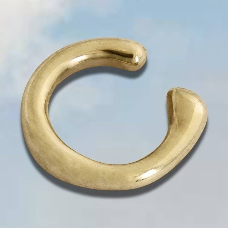 Junk Jewels Molten Ear Cuff in Gold & Silver