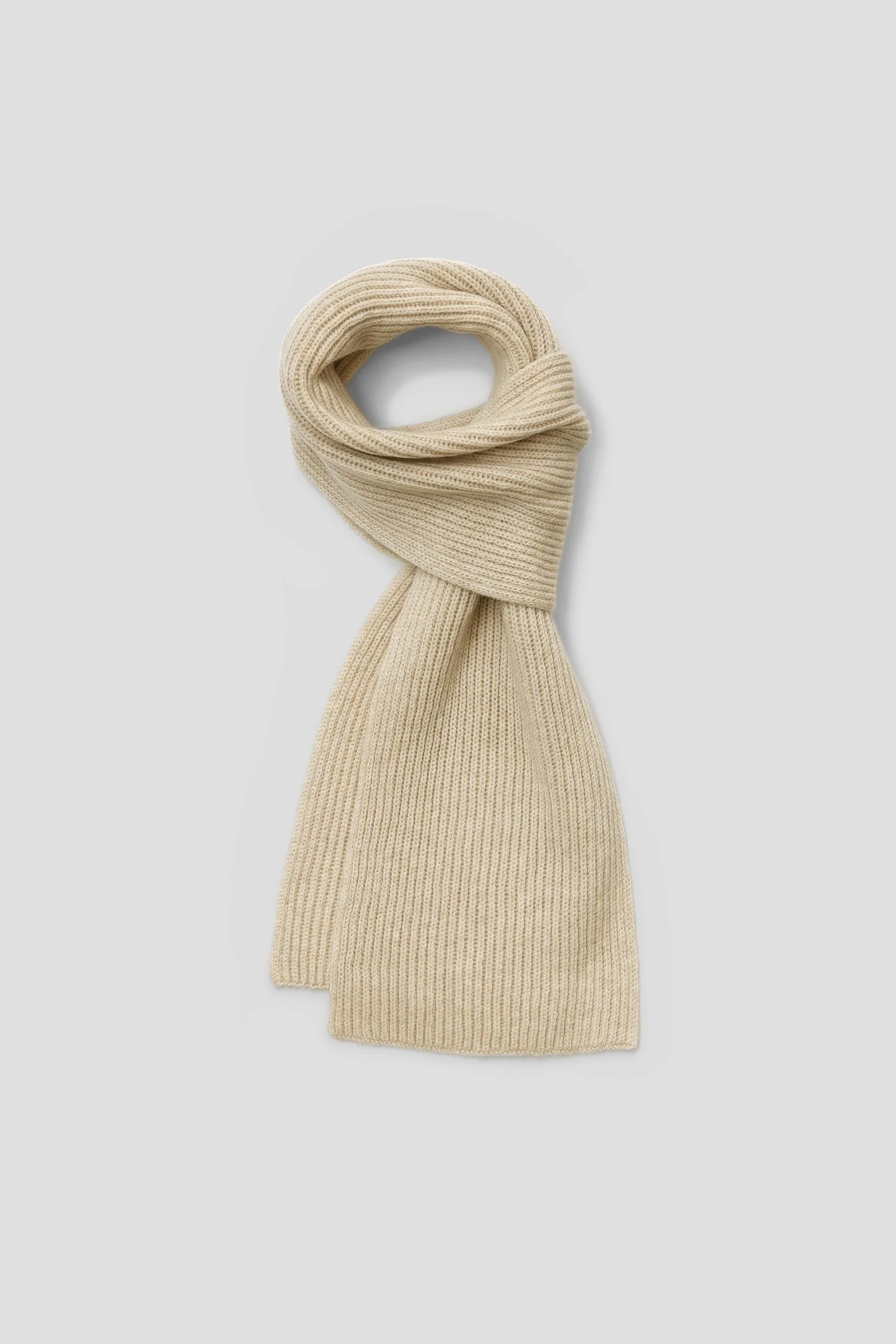 Jo Cranston Fisherman's Rib Scarf - Swansdown