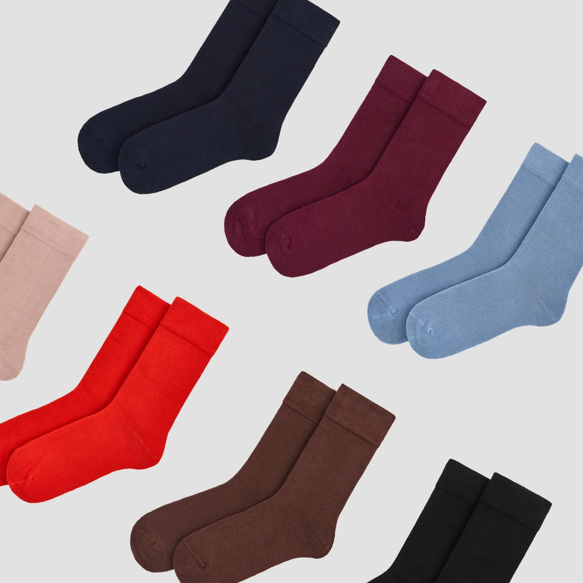 Pairs Bamboo Socks - Various Colours