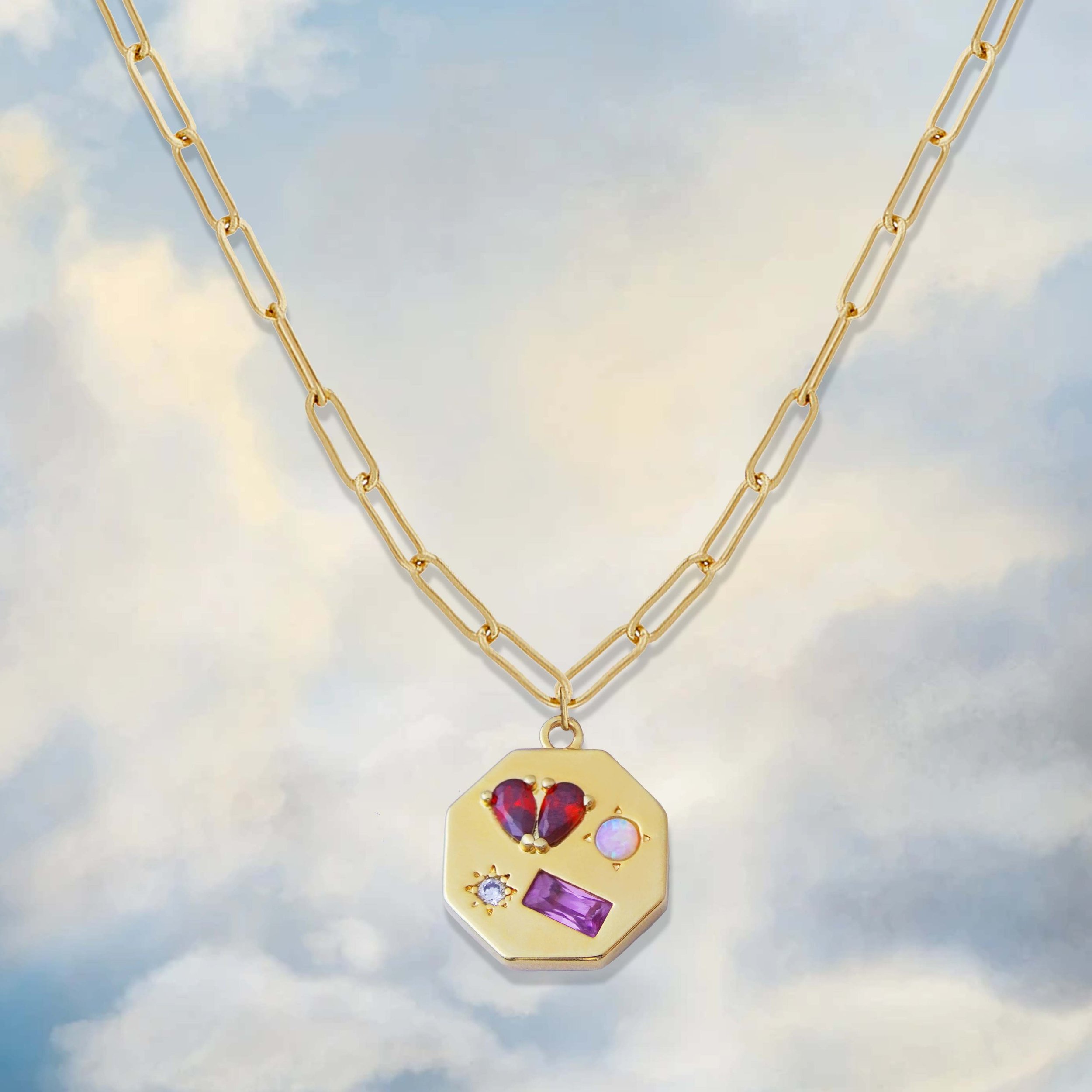 Junk Jewels Heartbreaker Gemstone Necklace