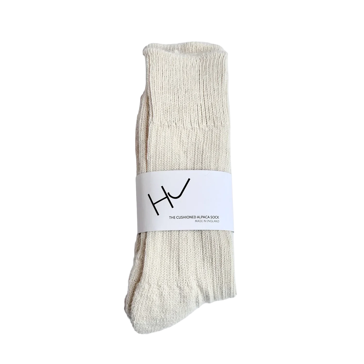 Hunter Jones Alpaca Cushioned Sock - Ecru