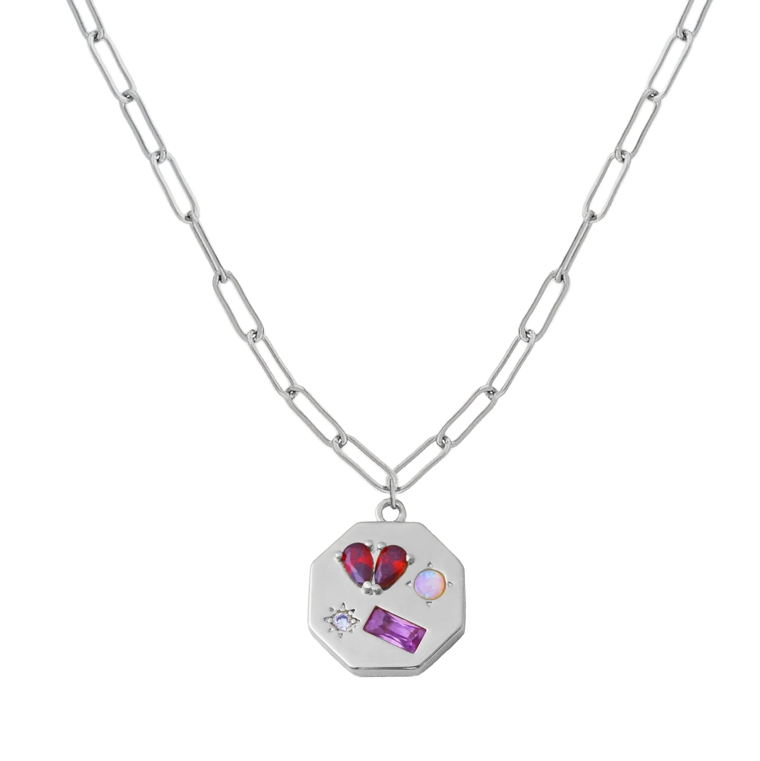 Junk Jewels Heartbreaker Gemstone Necklace