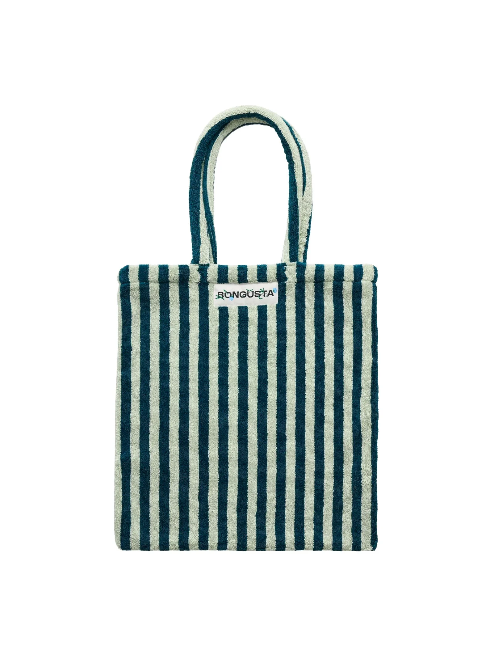 Bongusta Naram Tote Bag - Sea Foam and Deep Teal