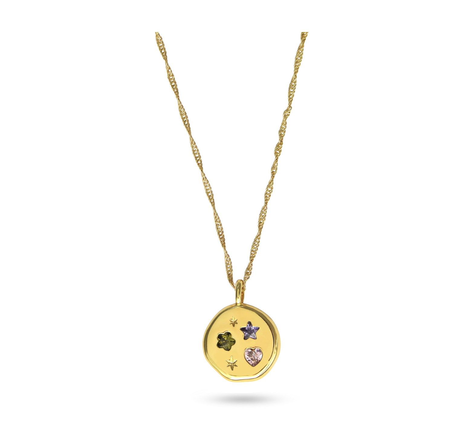 Junk Jewels Jewelled Dreams Disc Necklace