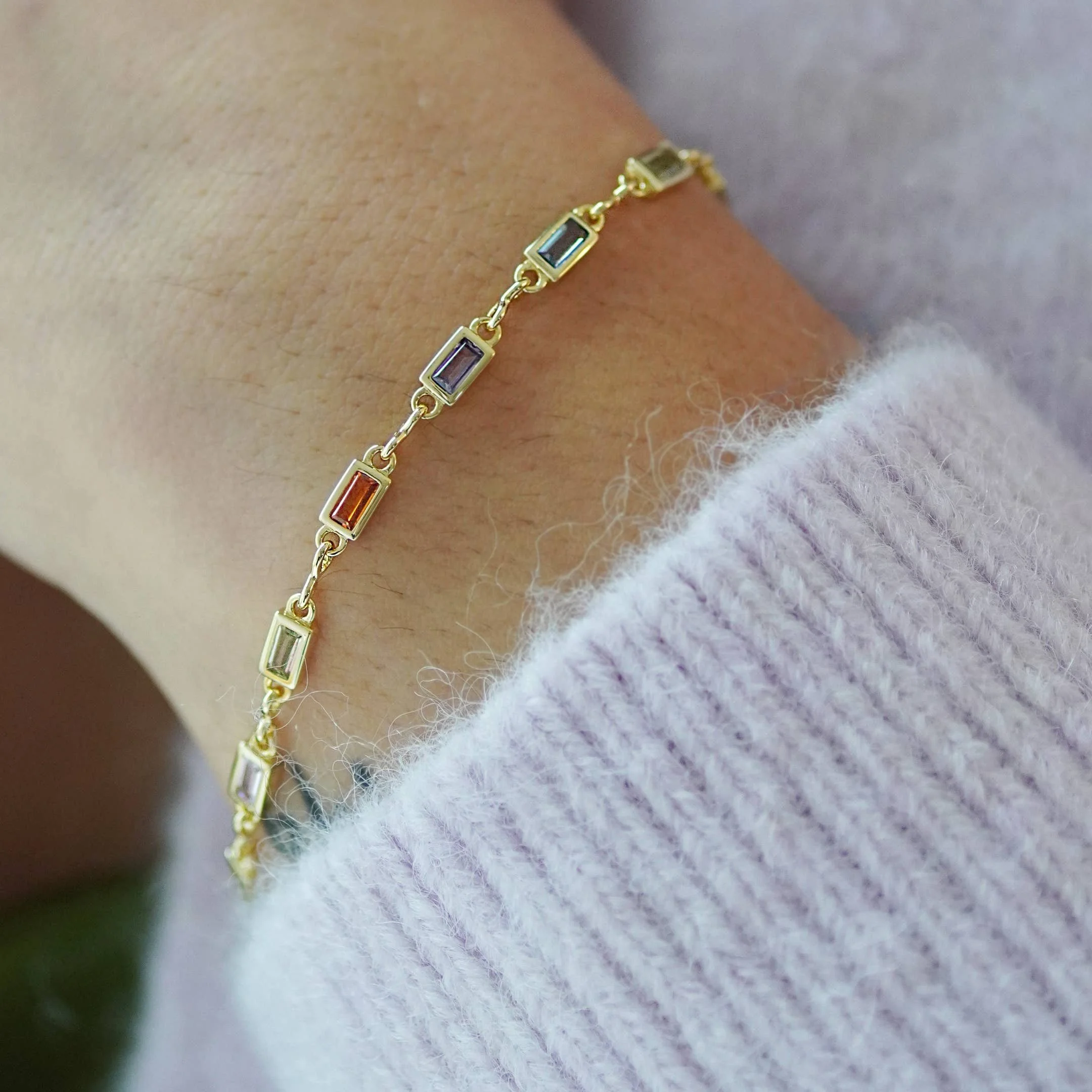 Junk Jewels Rainbow Channel Bracelet