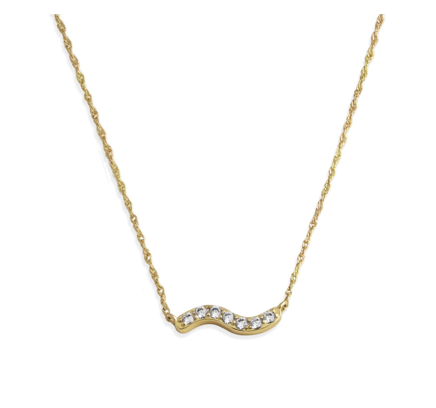 Junk Jewels Glitter Wiggle Necklace