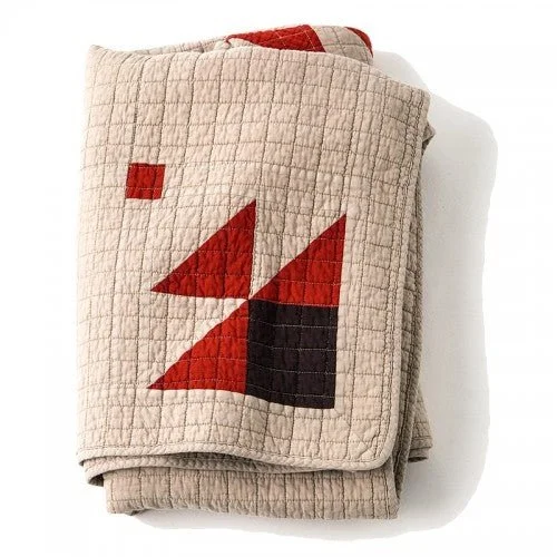 BasShu Japan Patchwork Quilt - Ecru