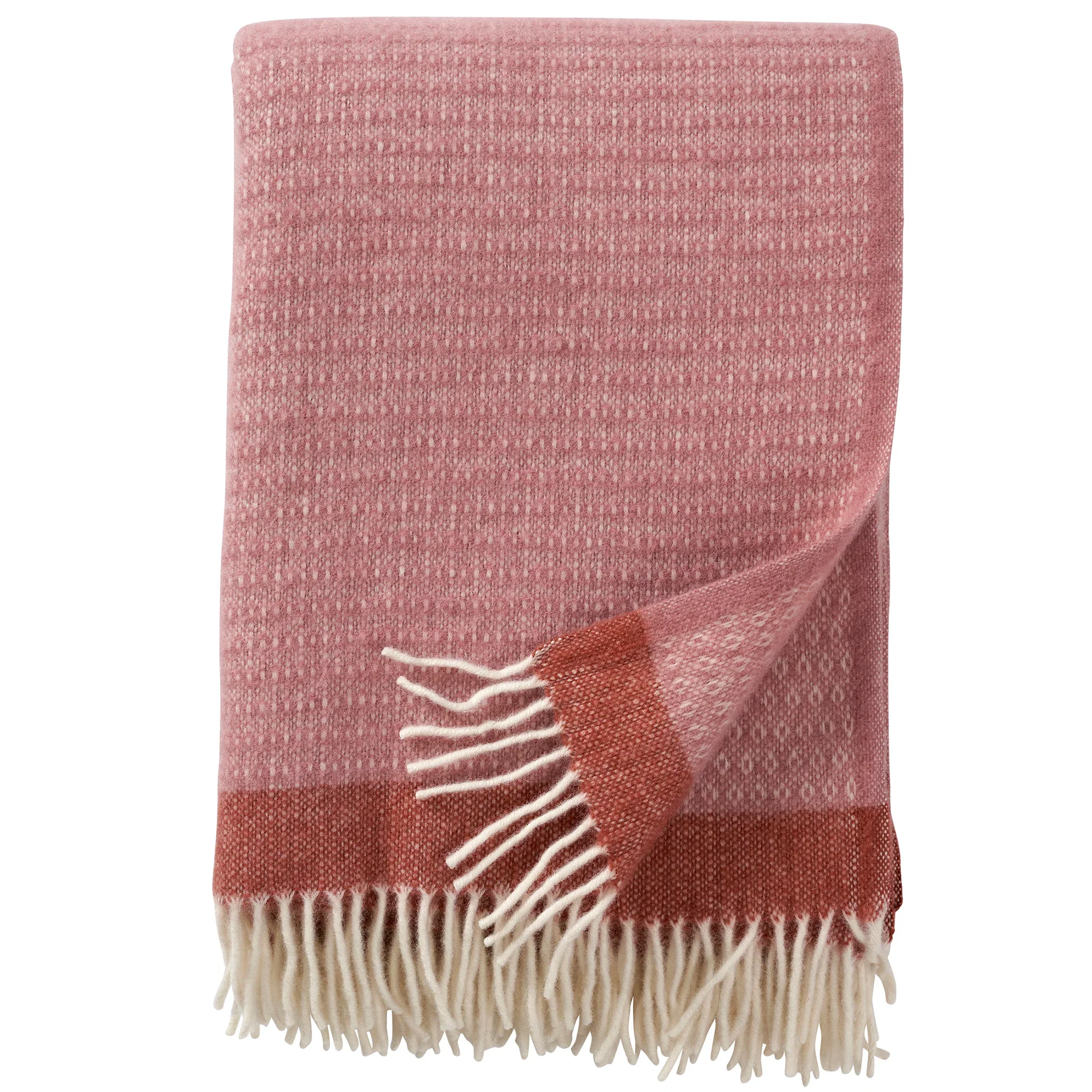 Klippan Harald Eco Lambswool Throw - Dusty Rose