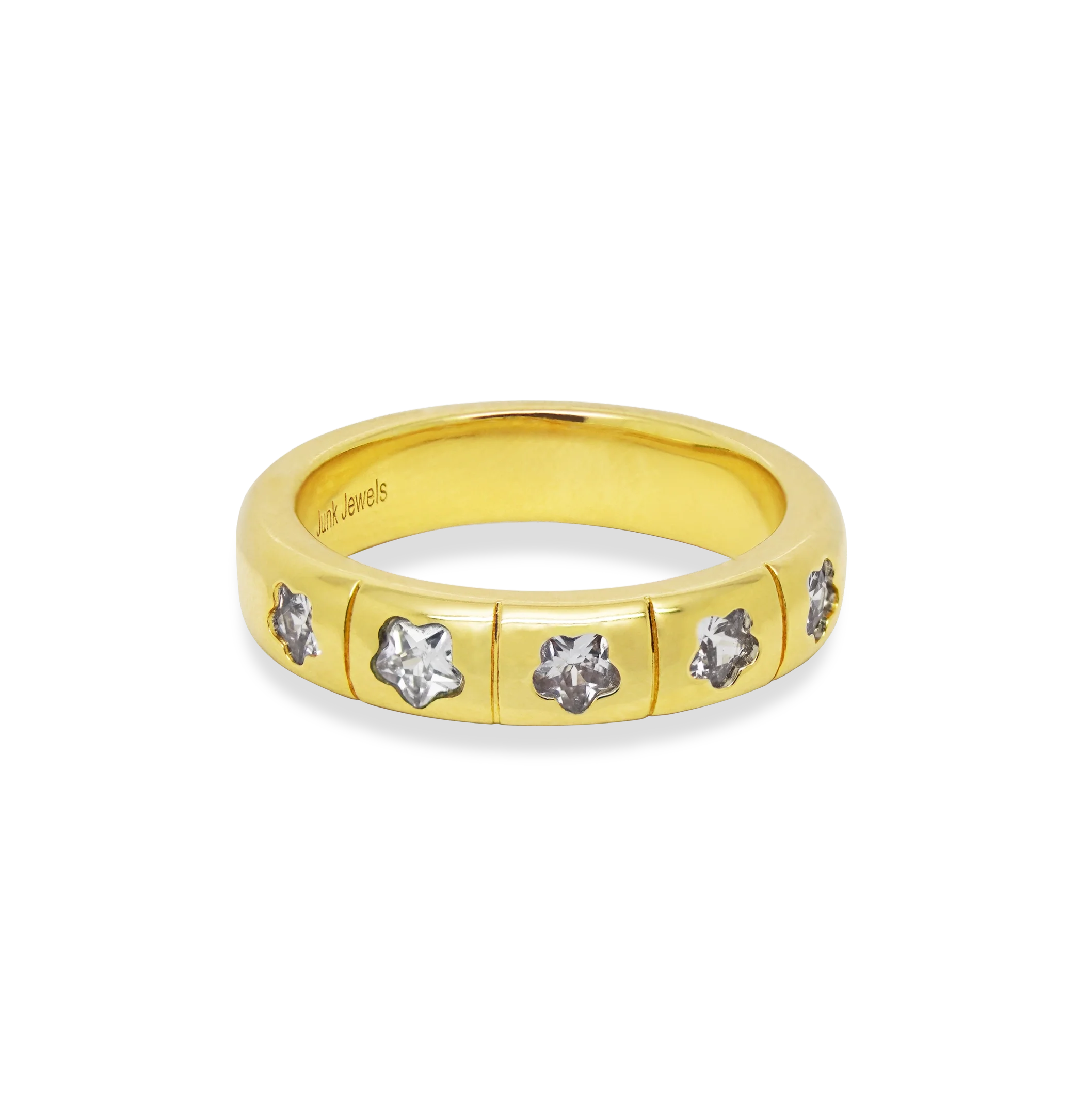 Junk Jewels Flower Gemstone Ring