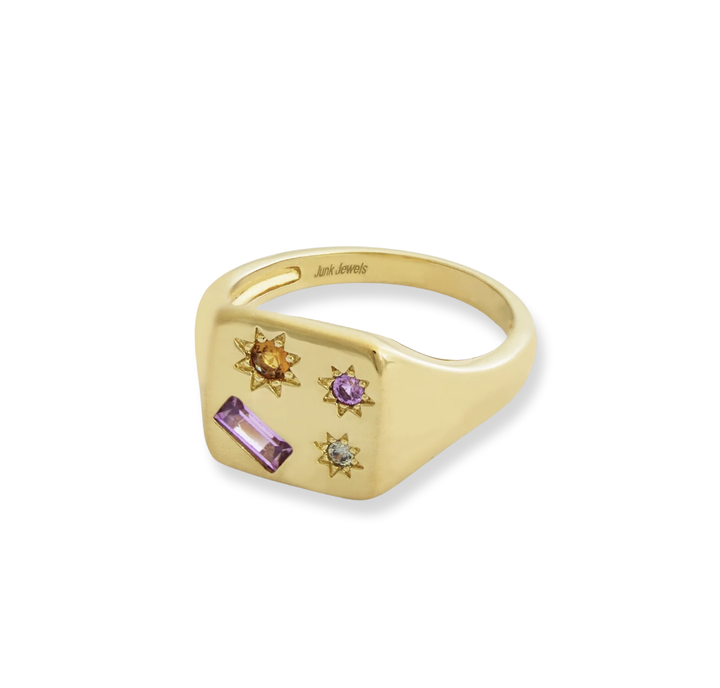 Junk Jewels Kaleidoscope Disco Signet Ring