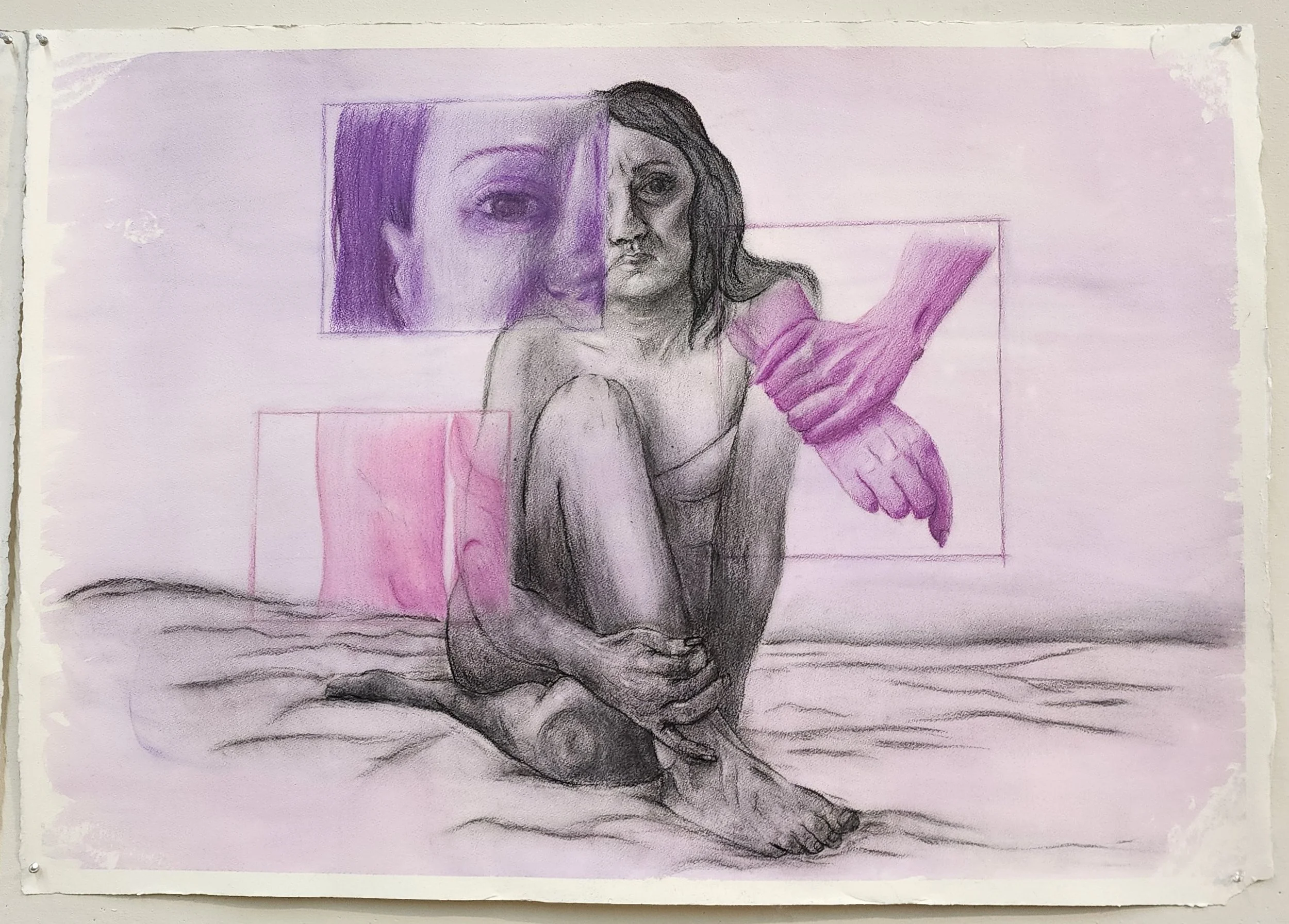 "My Mother's Beauty"
Watercolor, pastel pencils, and charcoal on paper
29"x41"
2022
NOT FOR SALE