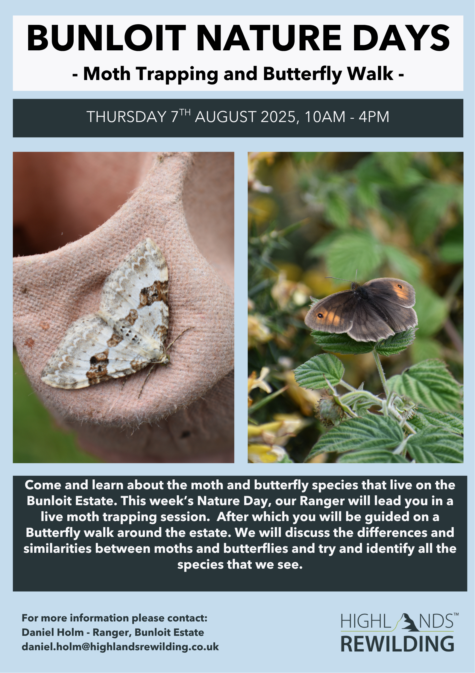 Bunloit Nature Days - Volunteering - Blackcurrent picking in the forest garden