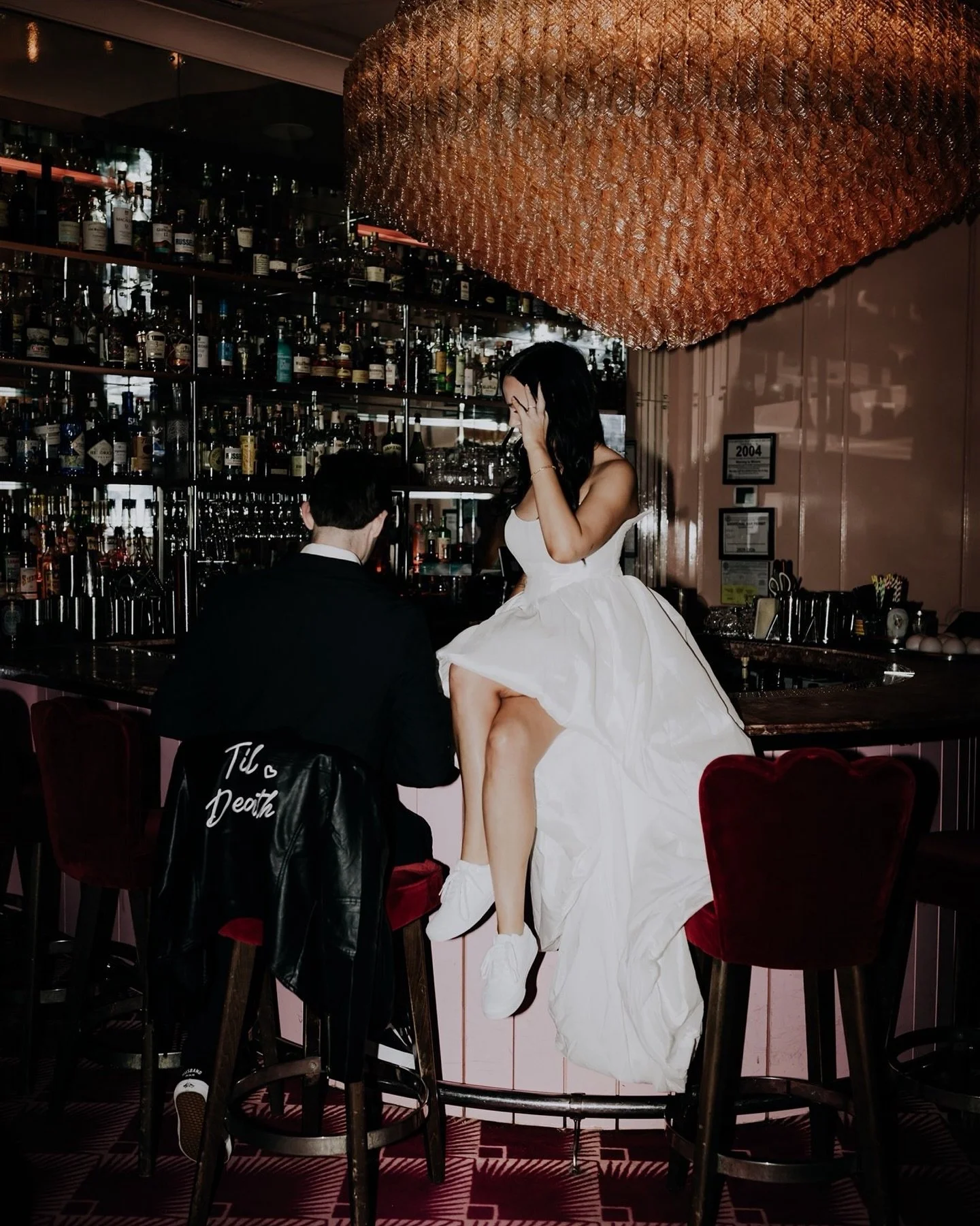 &ldquo;Oh, Baby it&rsquo;s you!&rdquo; Only these two could make punk-rock energy look this romantic. Pizza slices, pink &amp; red velvet, champagne, and a whole lot of heart. This Candy Bar Detroit engagement might be my new love language. 💋🍕🍭🍸