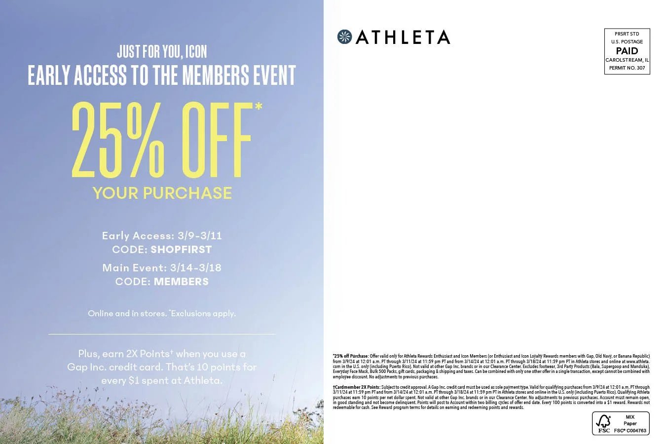 Direct Mailer - Back Side