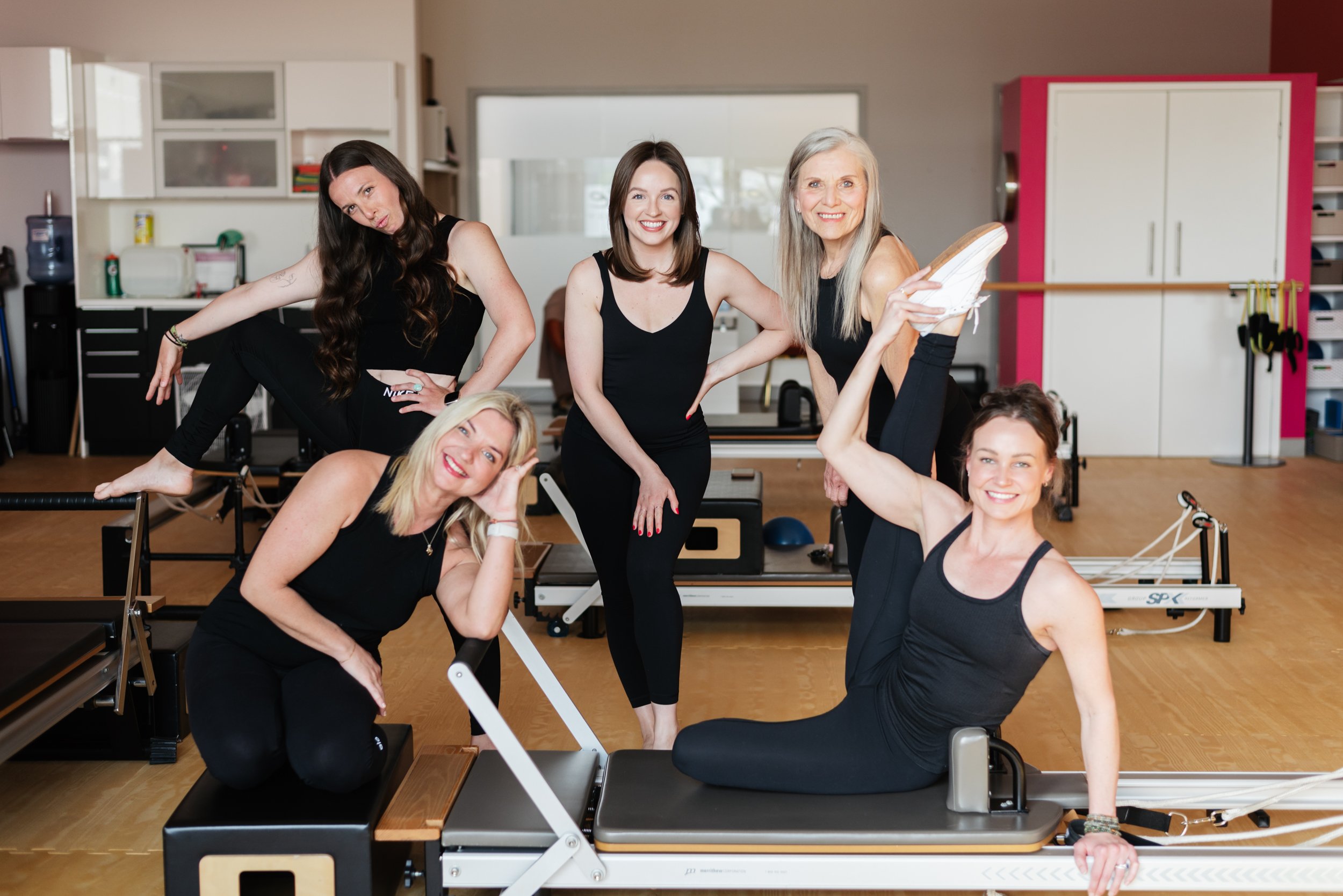  Group image of fitness instructors for commercial use. 