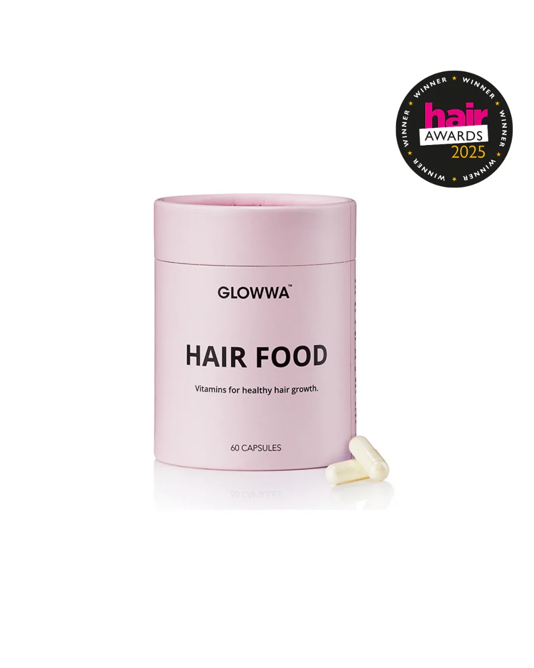 GLOWWA - HAIR FOOD - Hair Vitamins, 1 Month Supply