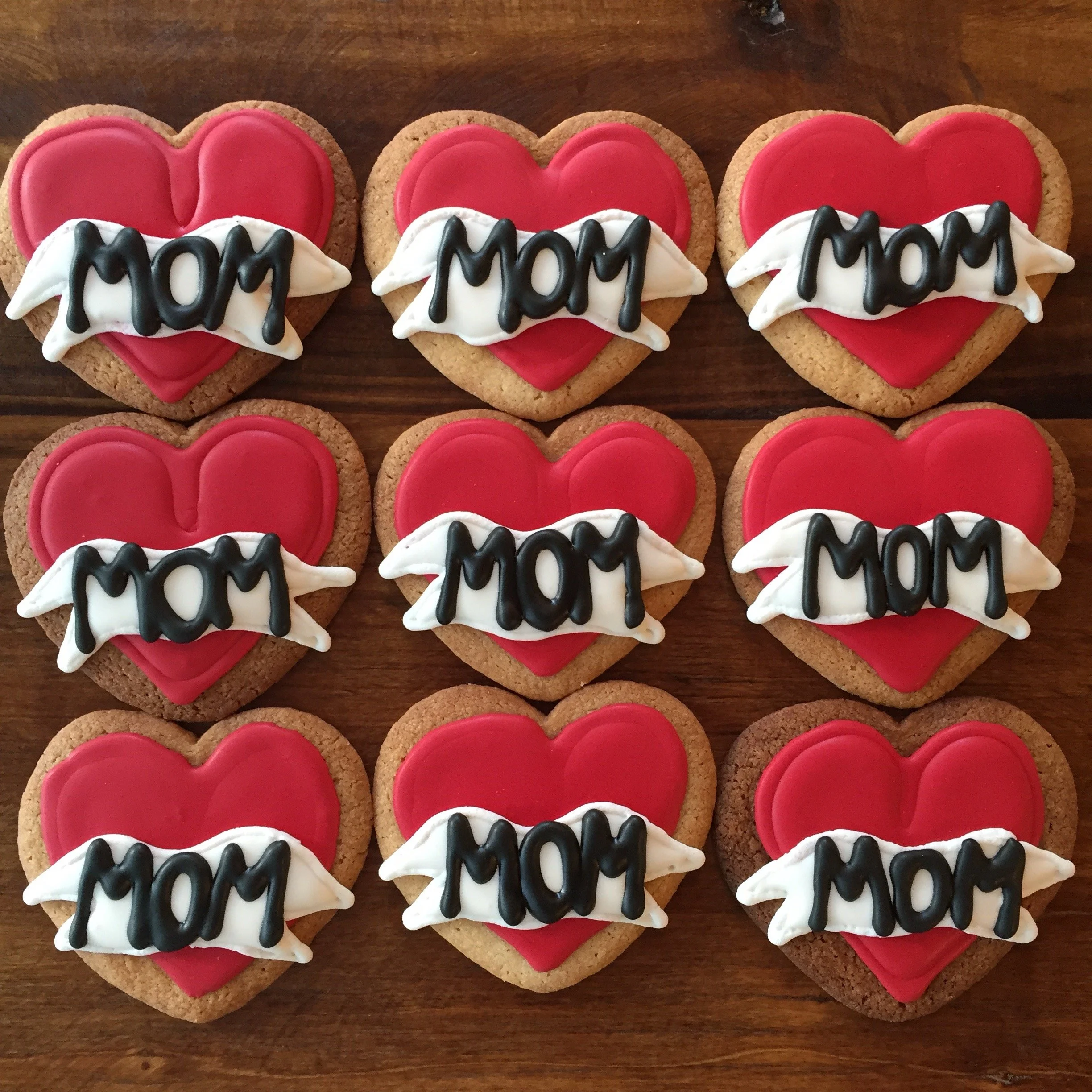Mother's Day cookies, royal icing, 2016