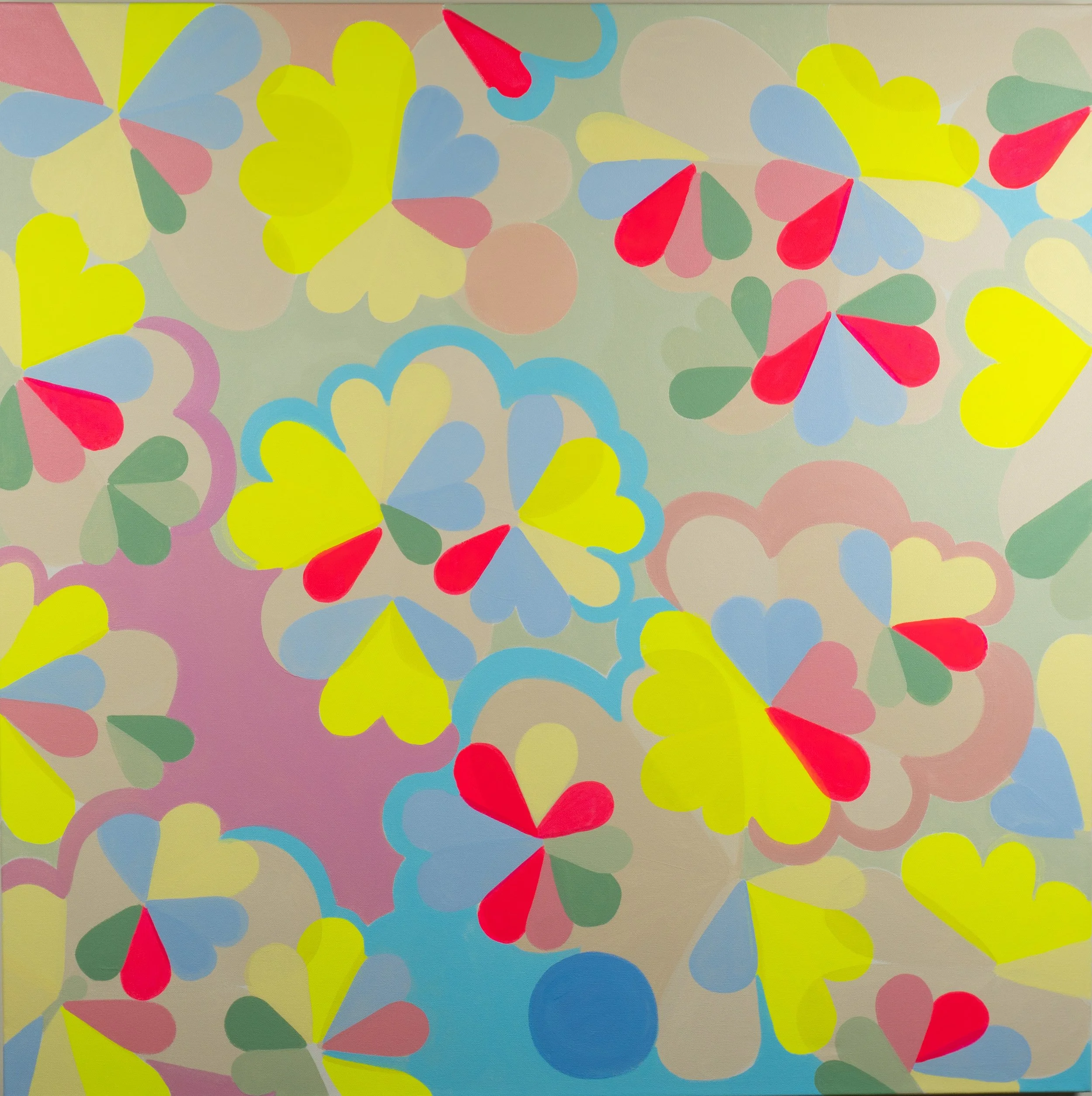 "Alice", acrylic on canvas, 2025, 36" x 36"