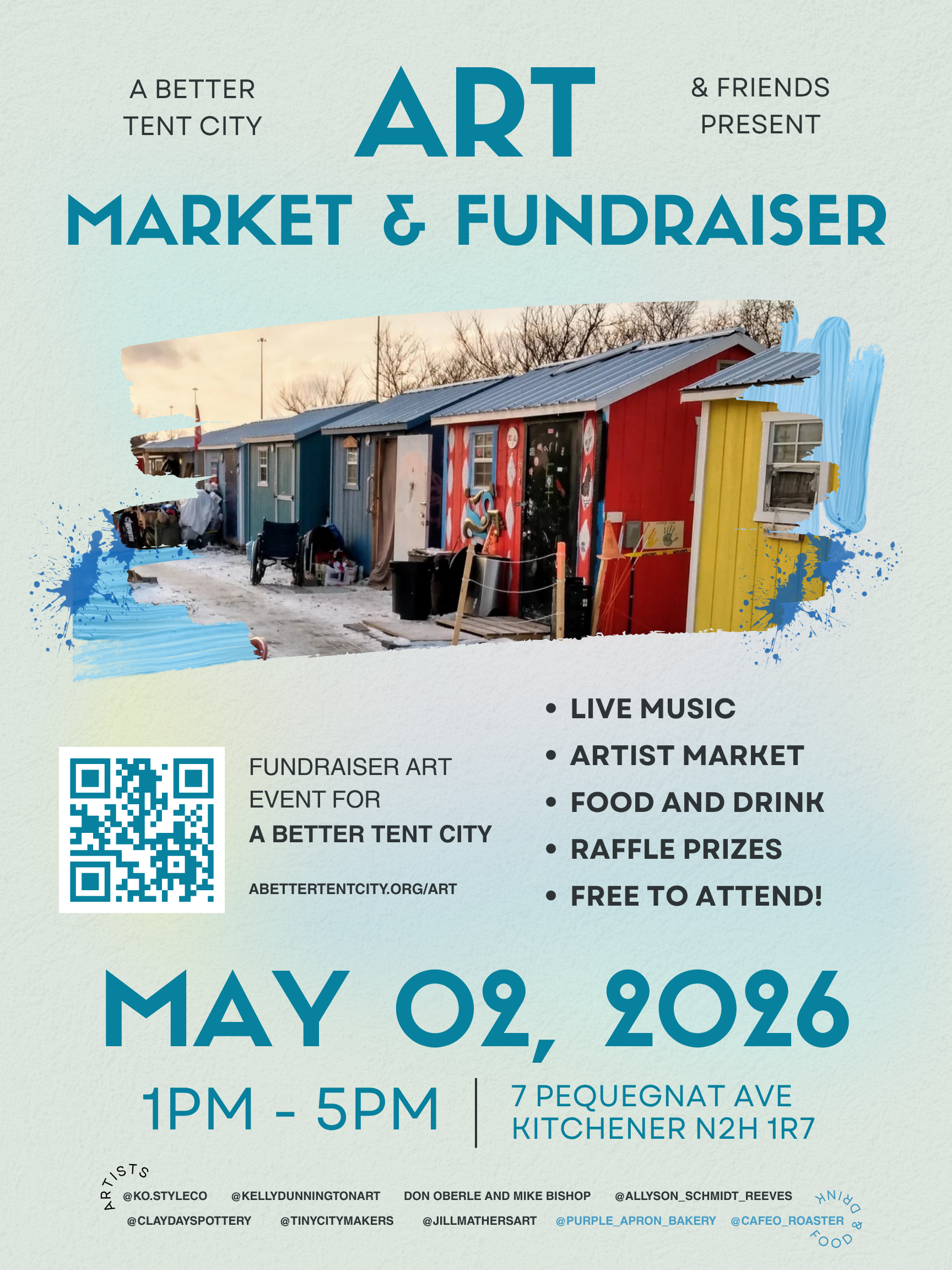 Art Market & Fundraiser Event Flyer