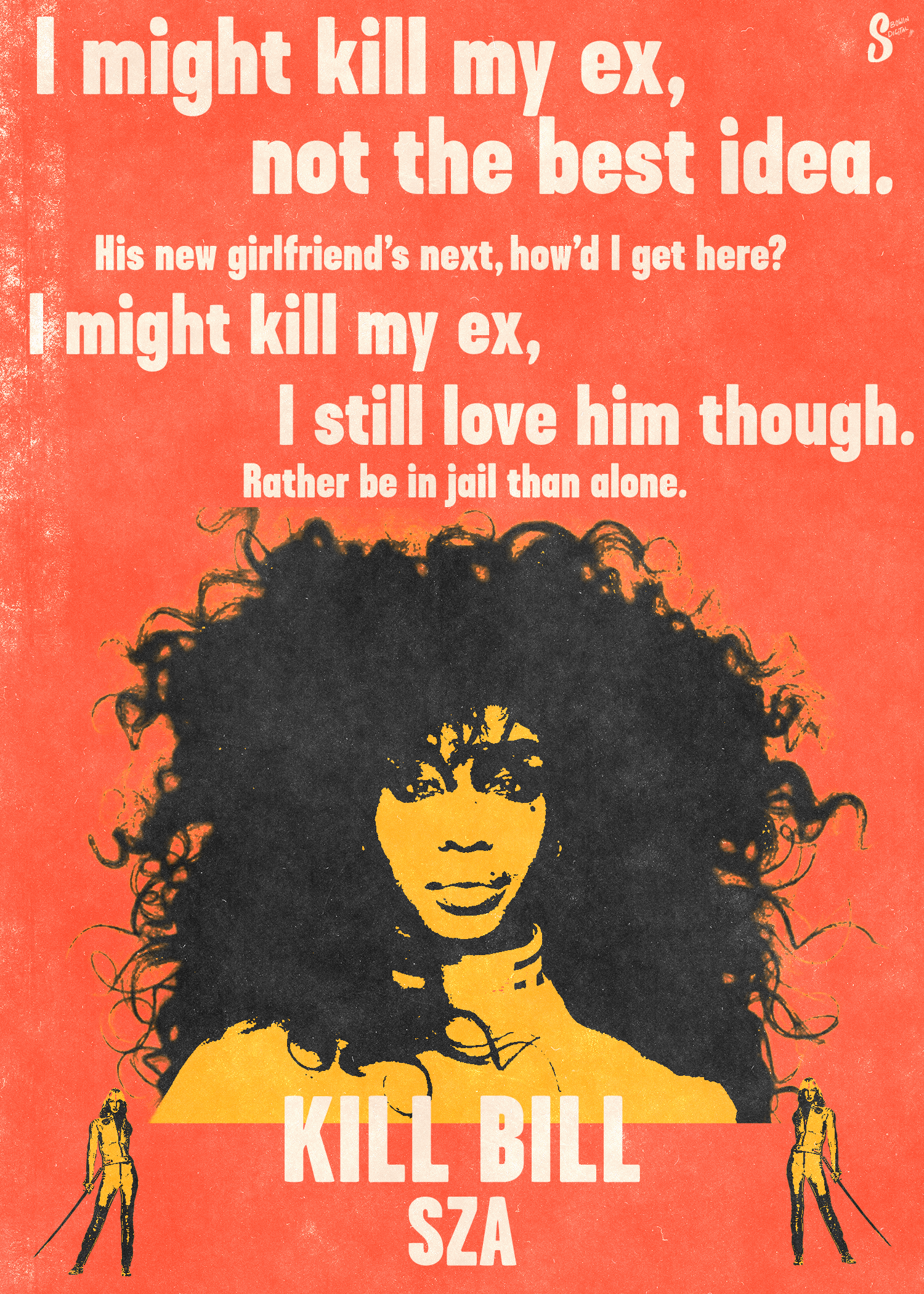SZA Poster - Kill Bill
