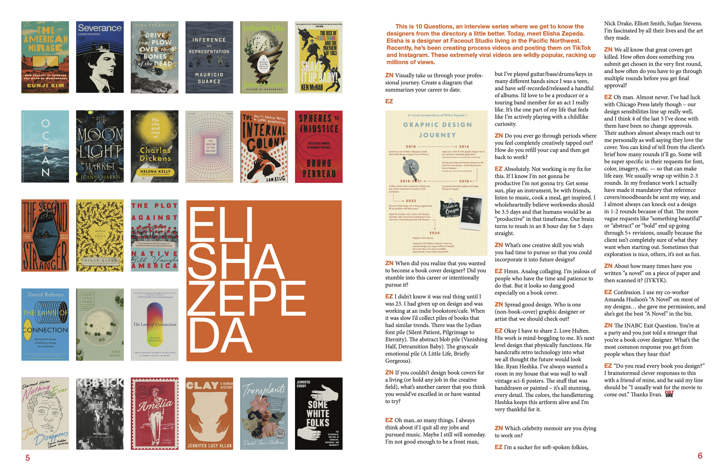 Culture Magazine Spread - Elisha Zepeda