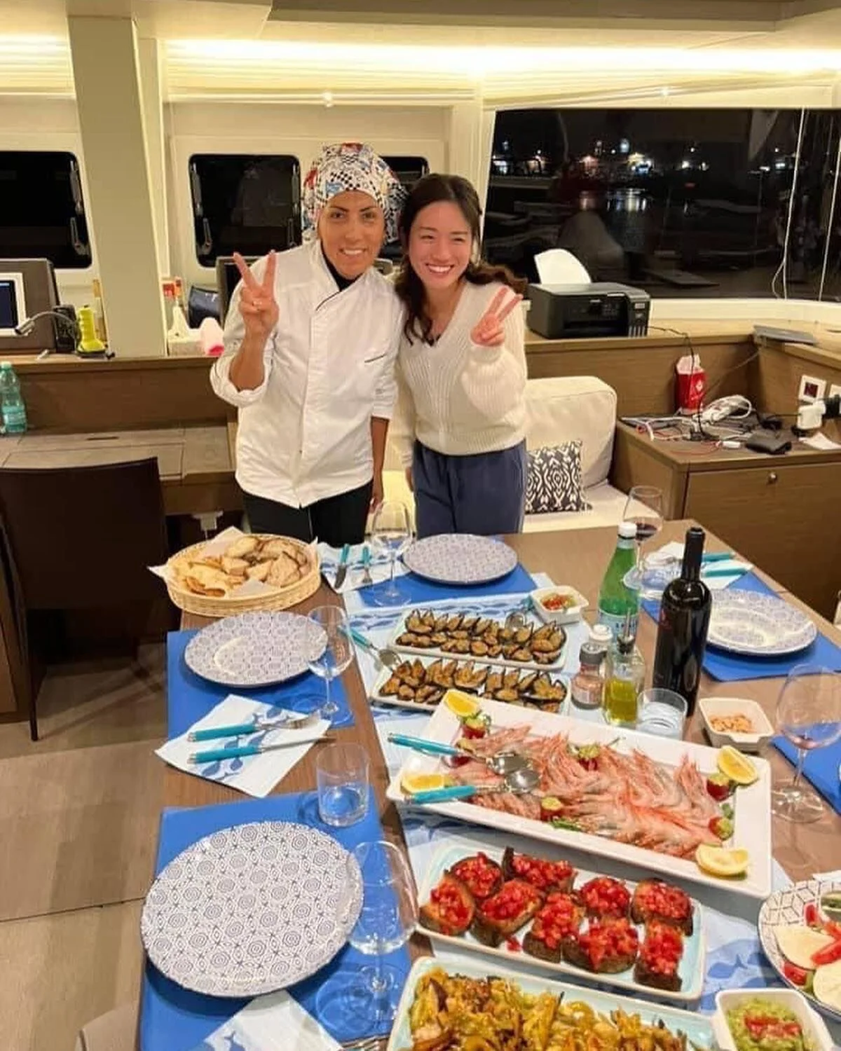 Tonight dinner for our crew! #lagoon560