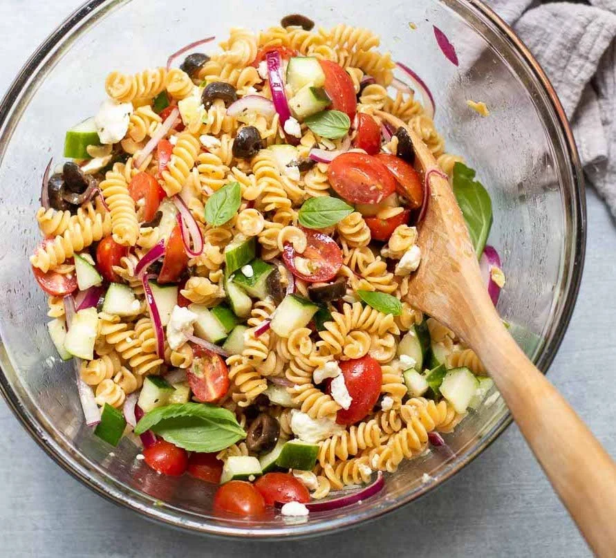 chickpea and pasta salad