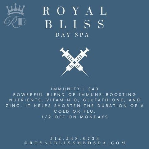 Uh oh...The dreadful Flu, common cold and covid going around and we could all use a little boost to prevent getting sick. It is that time of the year, Luckily we have triple concentrated immunity wellness injections in stock. They are 1/2 off on Mond