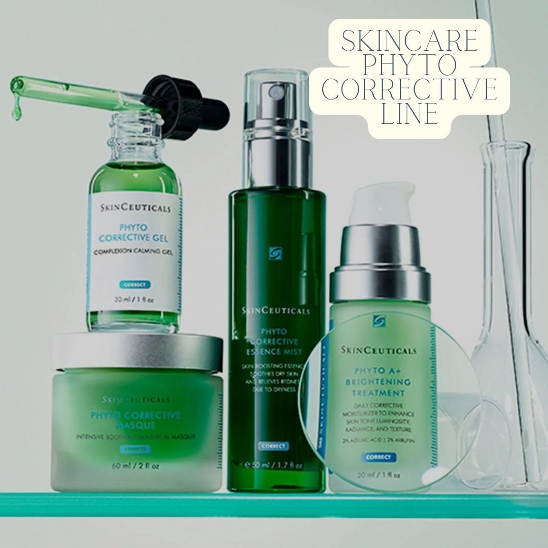 SkinCeuticals Phyto-corrective line-The right skincare routine for sensitive skin can help maintain its comfort while addressing additional skin concerns such as visible redness, dryness, and uneven skin tone. 
-Hydrating
-Soothing
-Calming
Incorpora