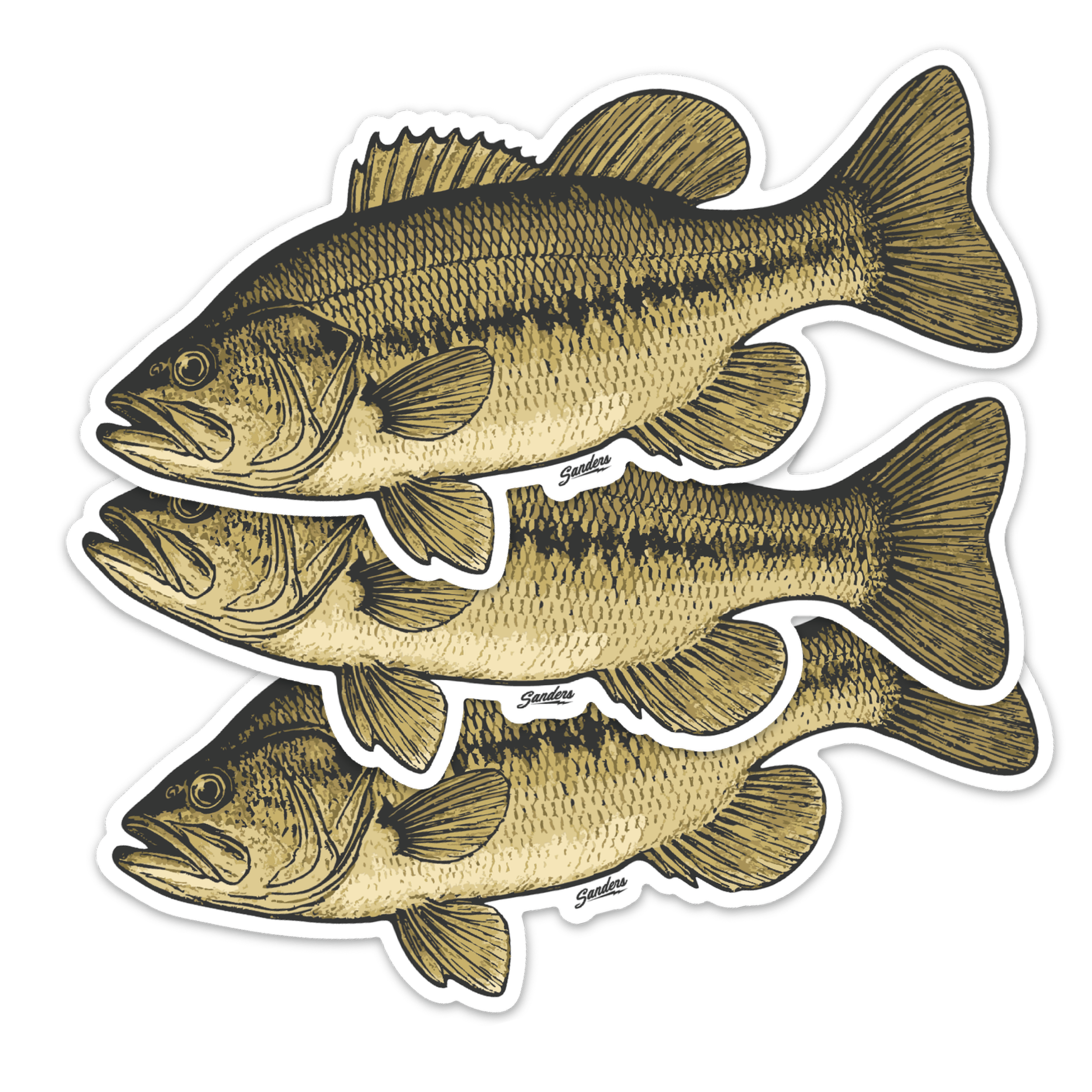 Largemouth Bass Decal Sticker