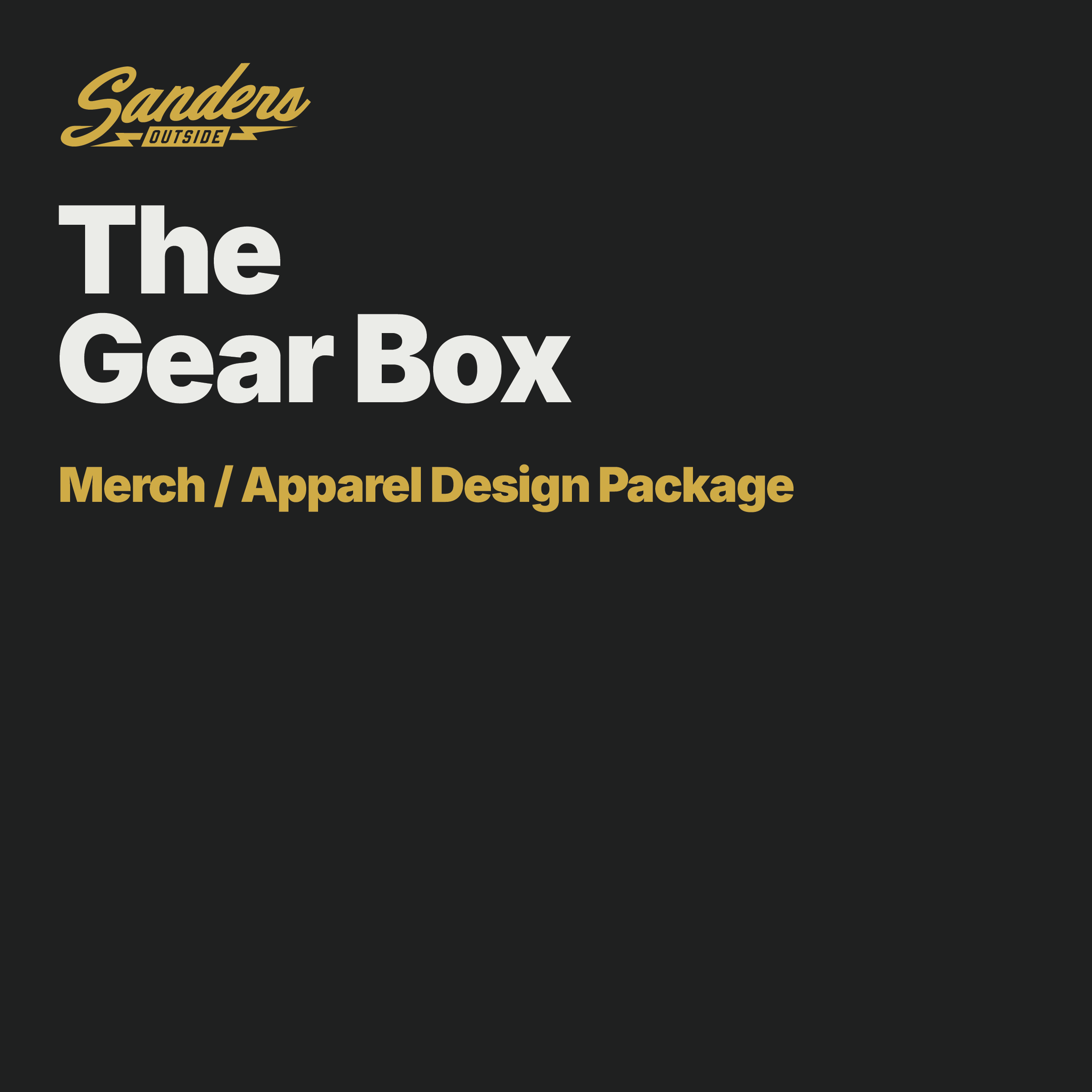 The Gear Box Merch/Apparel Design Package
