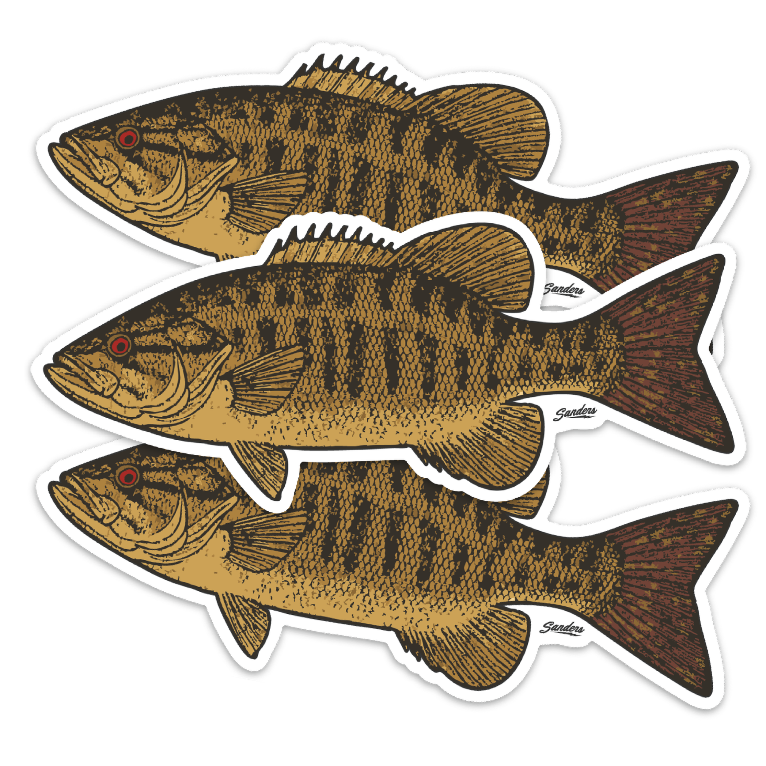 Smallmouth Bass Decal Sticker