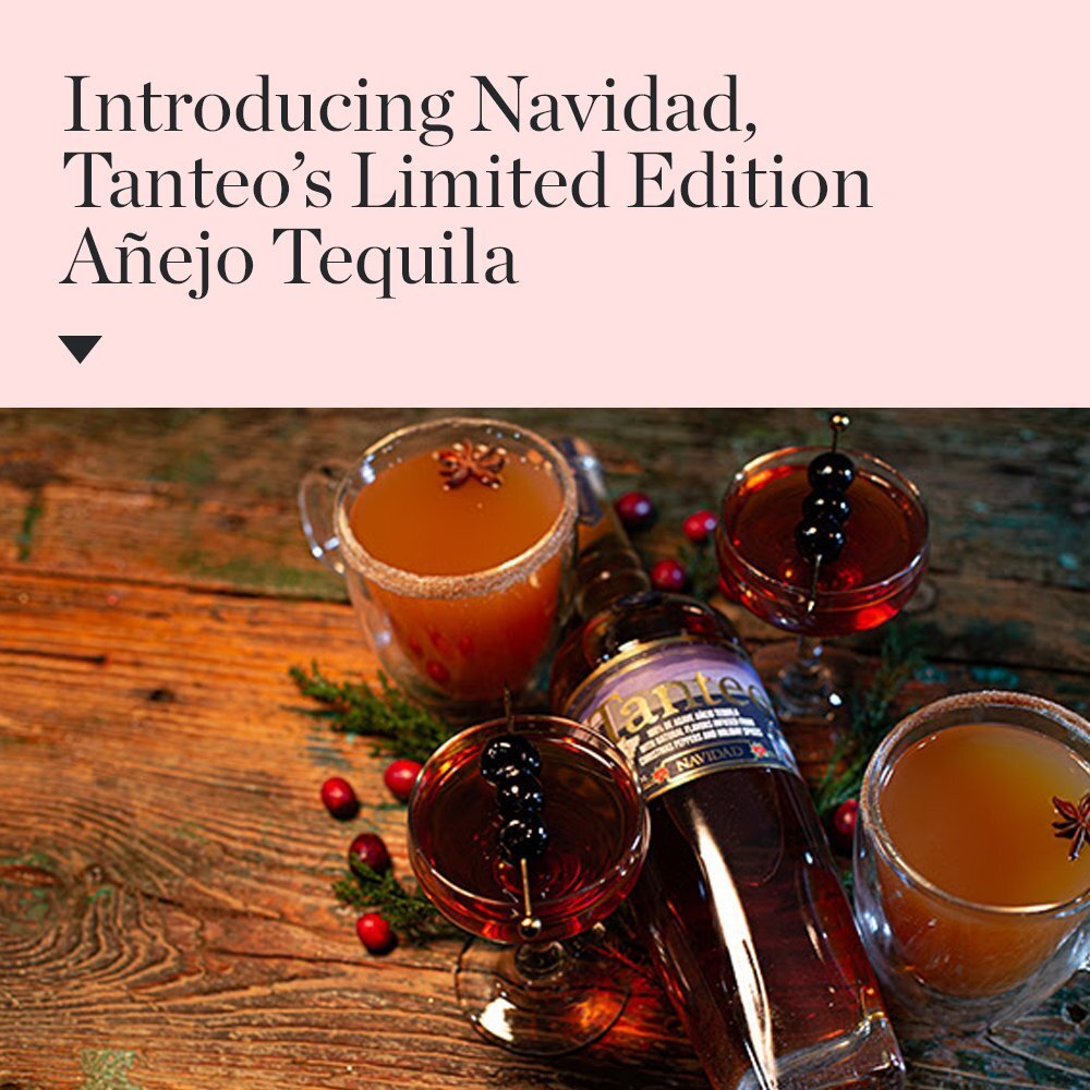 Perfect for the holidays, Navidad is an 18-month-aged a&ntilde;ejo tequila infused with Pequin chilis (also known as Christmas peppers), along with clove, cinnamon, nutmeg, ginger and a bit of chocolate. It&rsquo;s the first tequila that Tanteo&rsquo