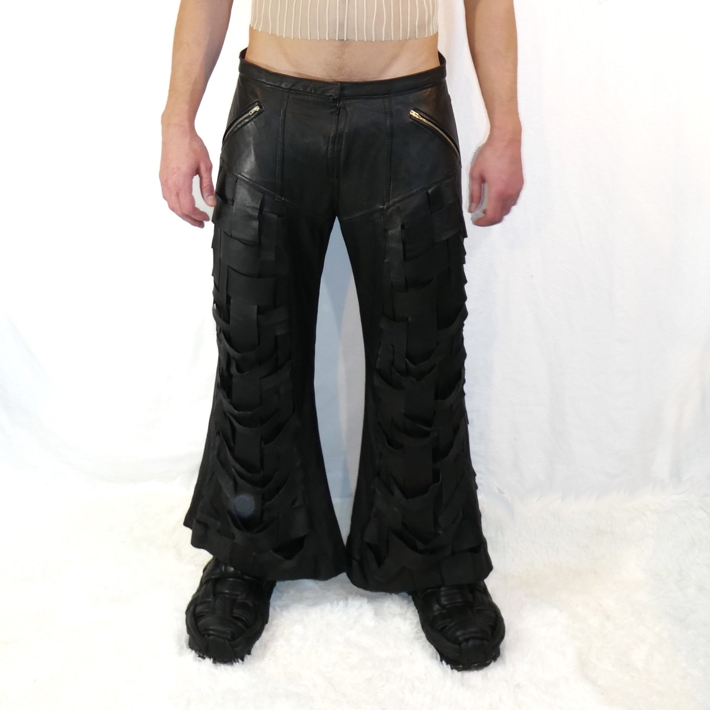 Twisted Leather Pants