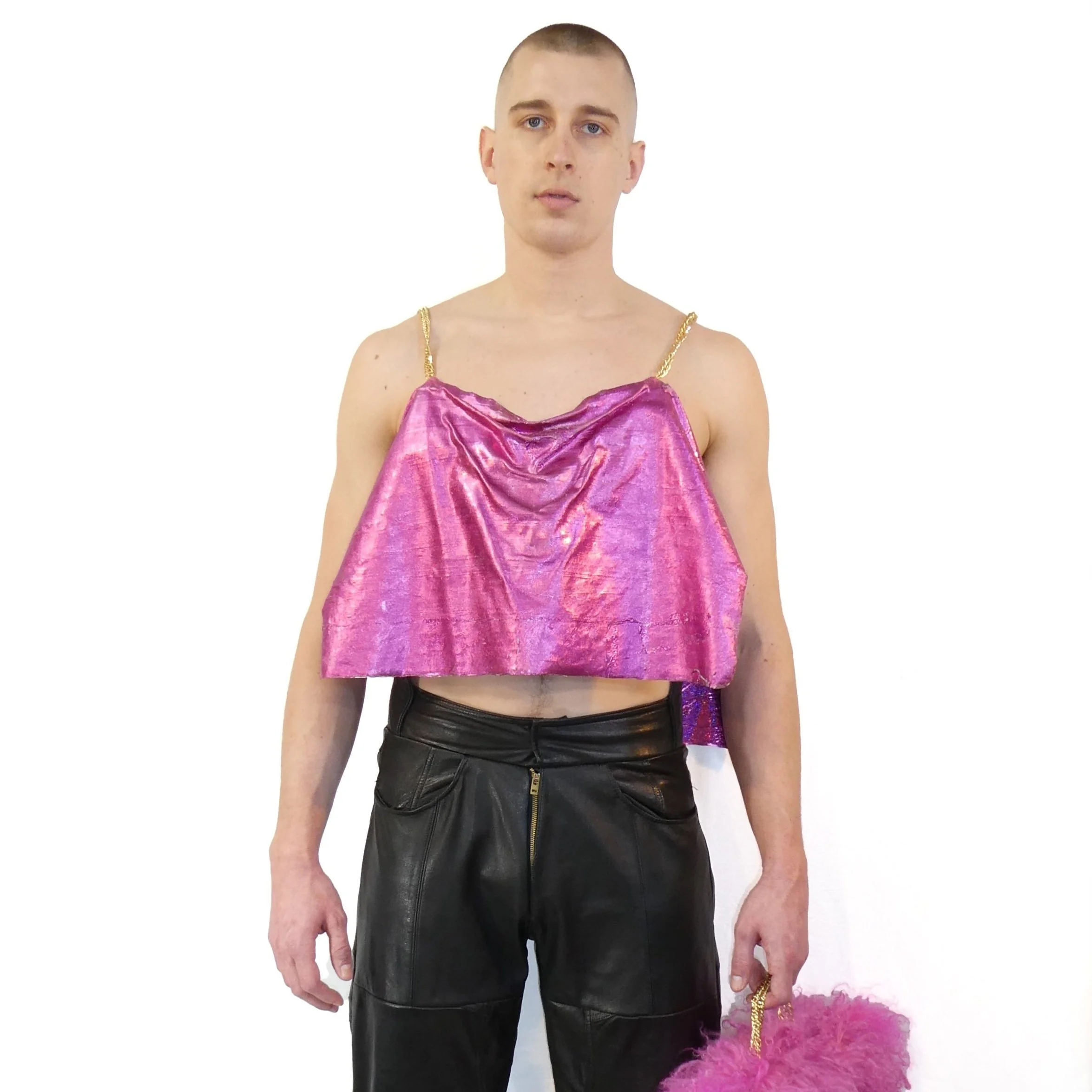 Foiled Latex Rodman Top