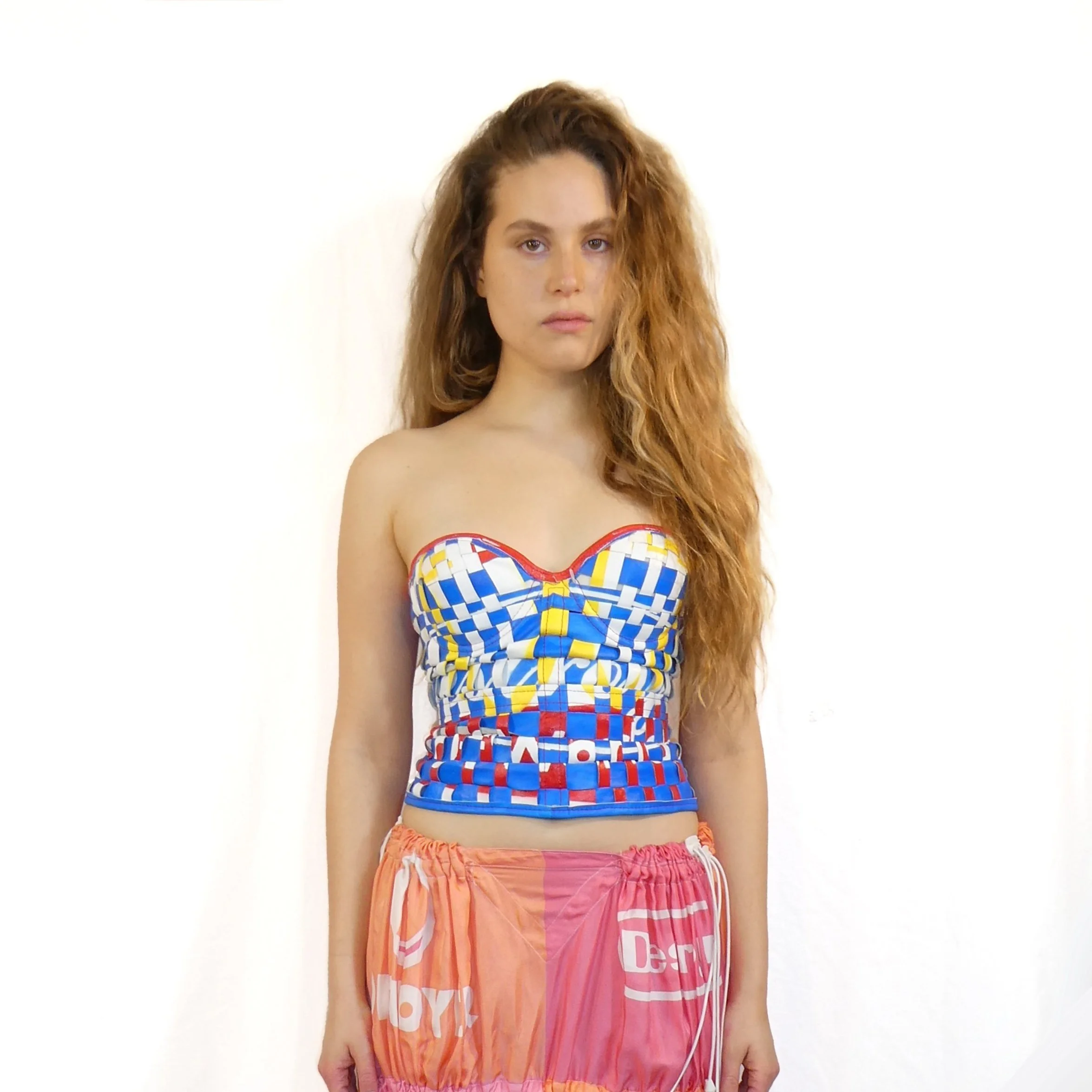 Printed Twisted Bustier