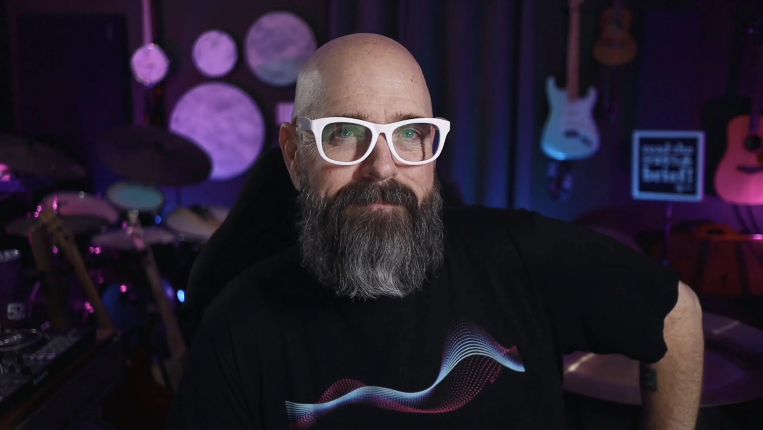 Dave Kropf gives coaching and lessons in music production cues