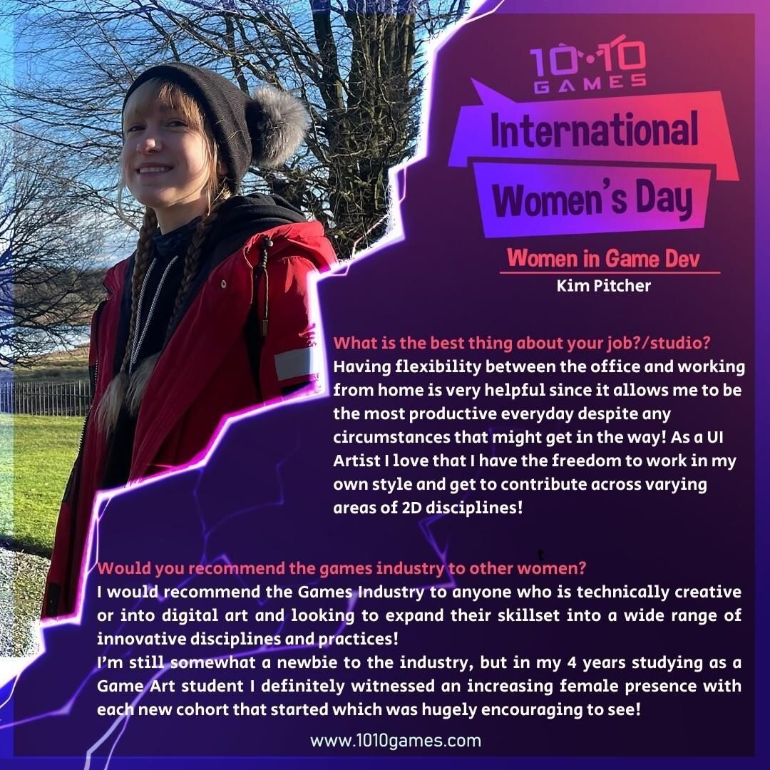 On the lead up to International Women&rsquo;s Day, we wanted to introduce you to some of our amazing women on the 10:10 team!

Let us introduce you to Kim, our Junior UI Designer!

Additional questions: 

What advice would you give for a woman or you