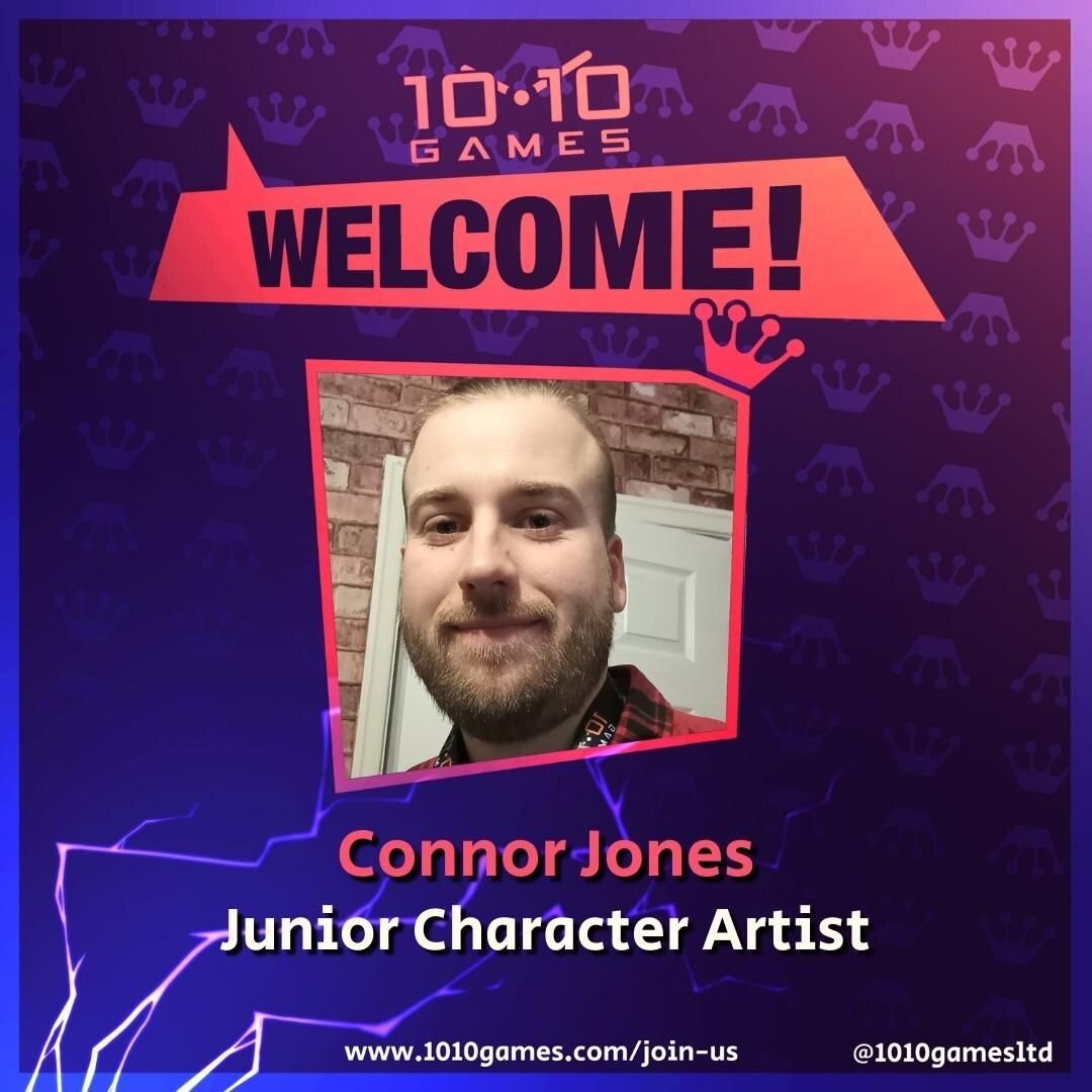 Please welcome Connor who joined as our latest Junior Character Artist! 🎉

Check out our website for latest job vacancies!
1010games.com/join-us