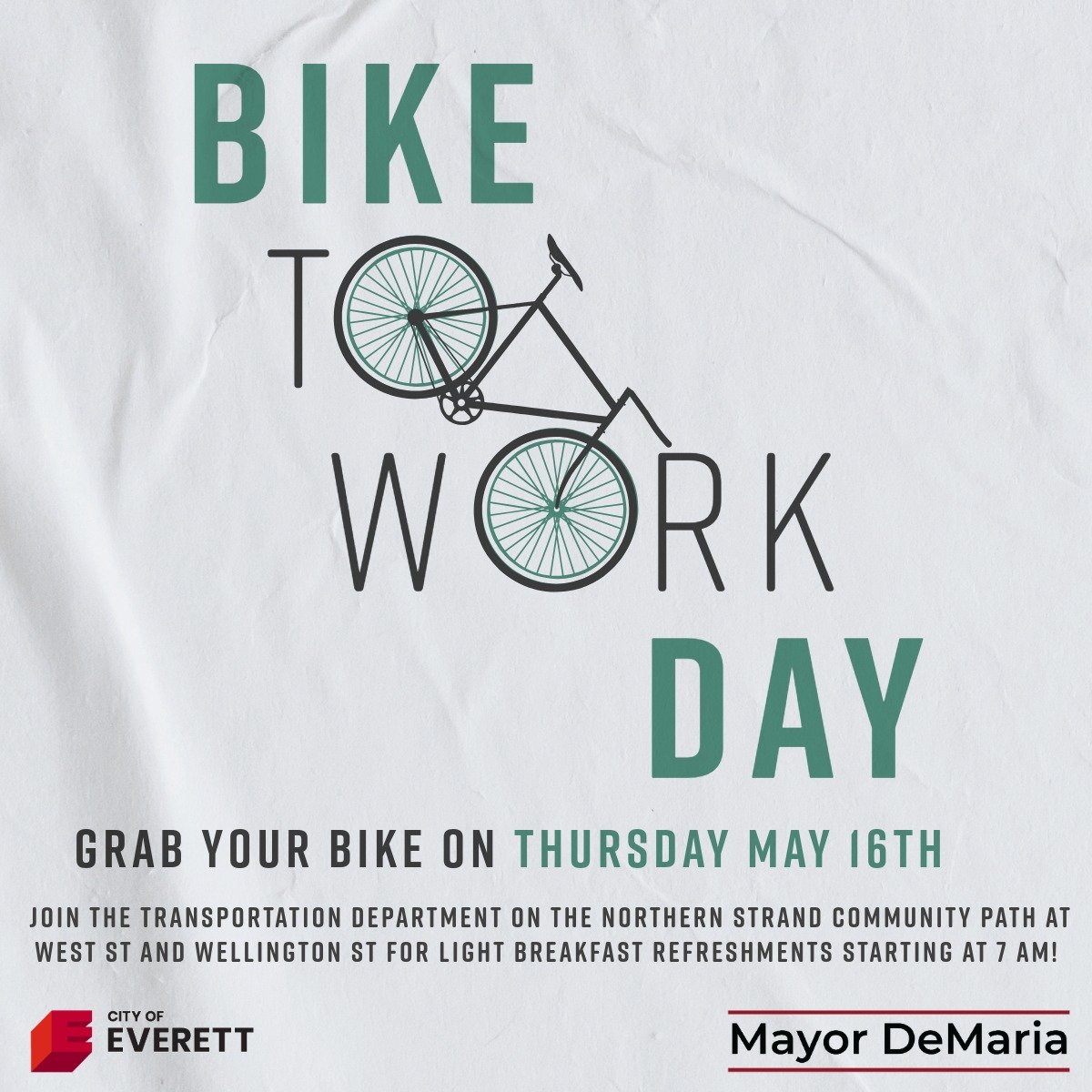 Bike Month isn't complete without at least one bike breakfast, right?!

📣Calling all Northern Strand bikers: join us for a free Bike Breakfast this THURSDAY to celebrate National Bike to Work Day! Enjoy on-the-go refreshments, enter a raffle, and sp