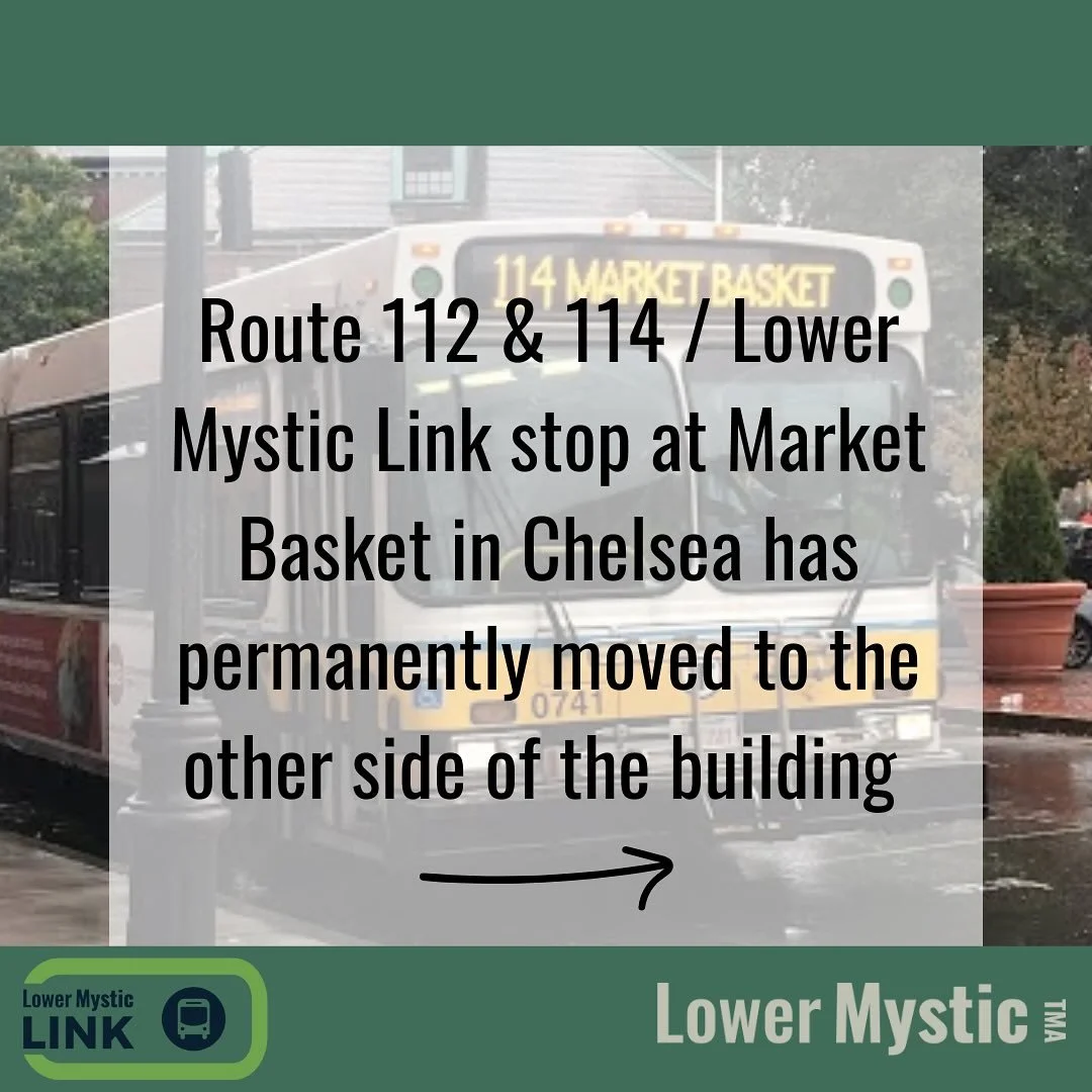🚨 Heads up Link, Route 112, and Route 114 riders! 🚨

The bus station at the Chelsea Market Basket has permanently moved to the other side of the store due to construction. 

The new bus shelter has benches, bike racks, and an overhead awning to pro