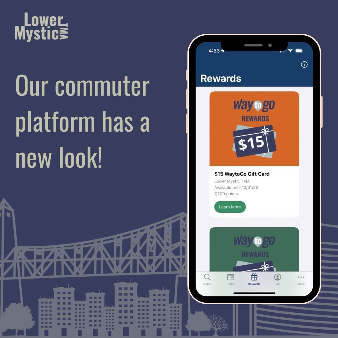 WaytoGo has a new look and is re-branding to GoMassCommute (but don&rsquo;t worry, your WaytoGo rewards are keeping their name). 

The new GoMassCommute makes it easier to log trips, redeem rewards, and find ride matches. 

Current users: no new acco