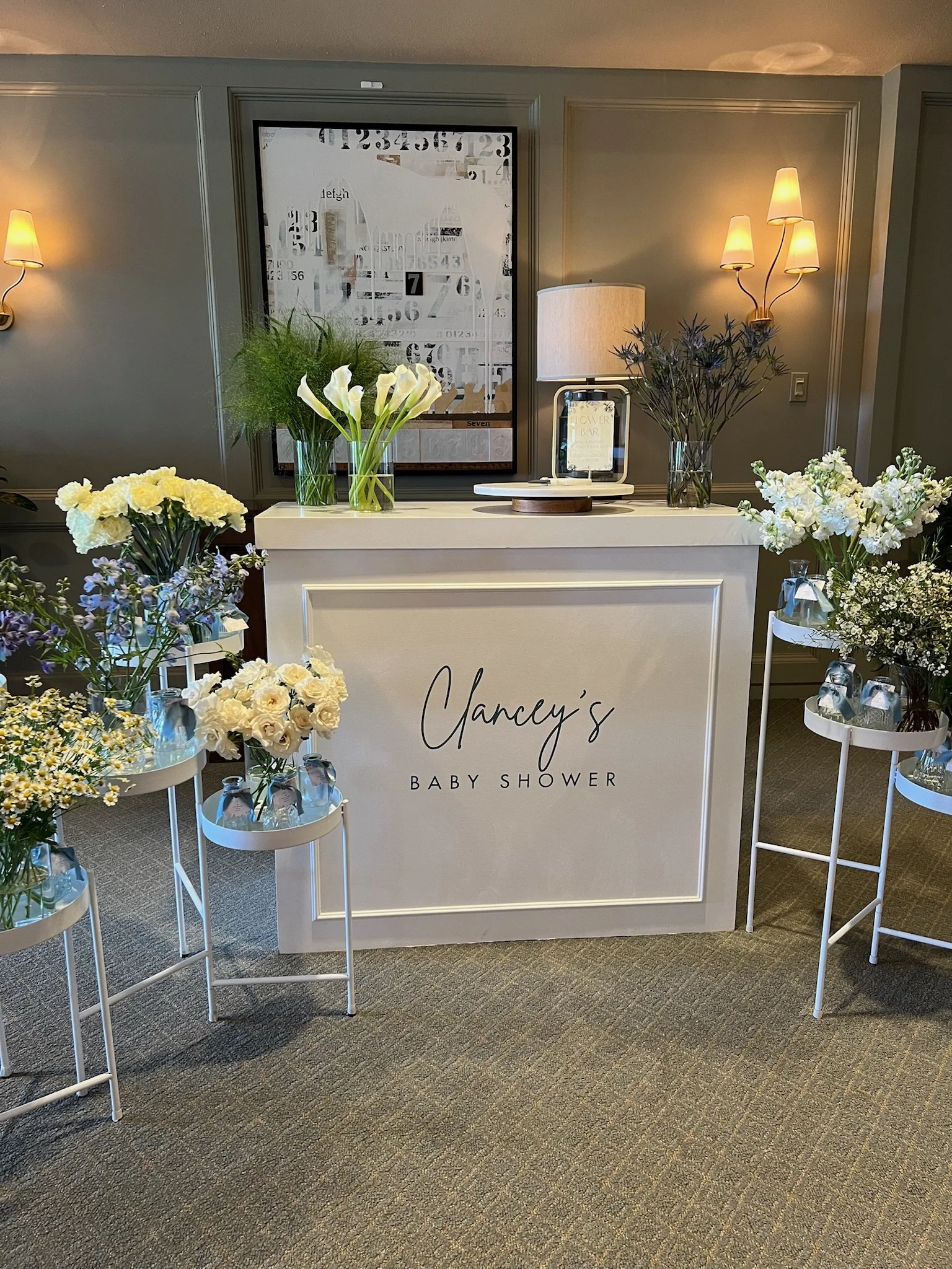 Bud Vase Flower Bar at San Antonio Country Club