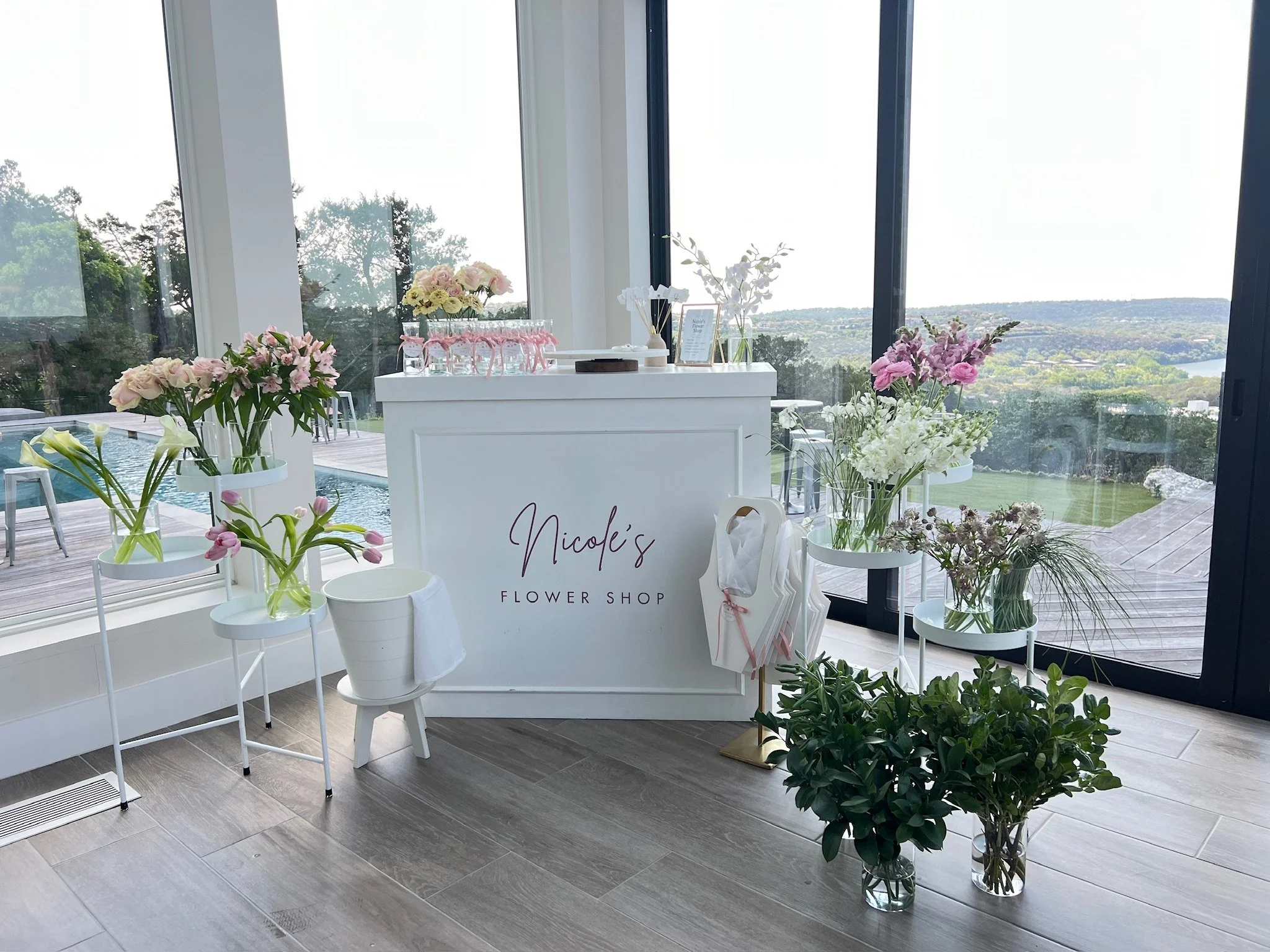 Baby Shower Bud Vase Bar