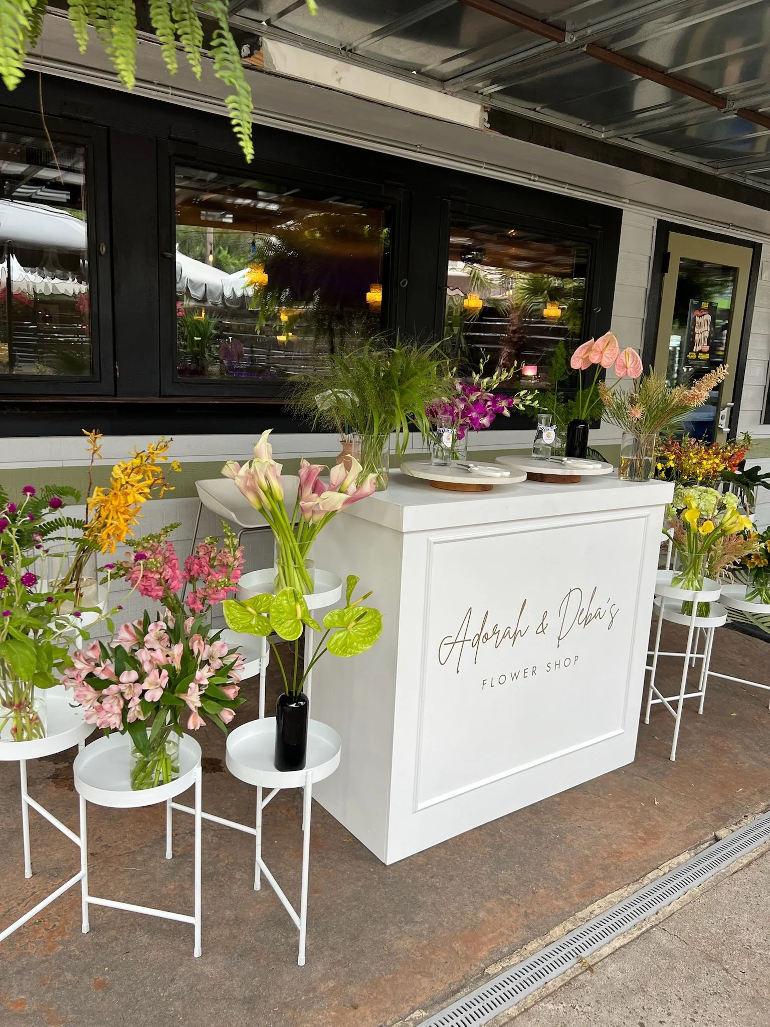 Bud Vase Flower Bar at Kitty Cohens