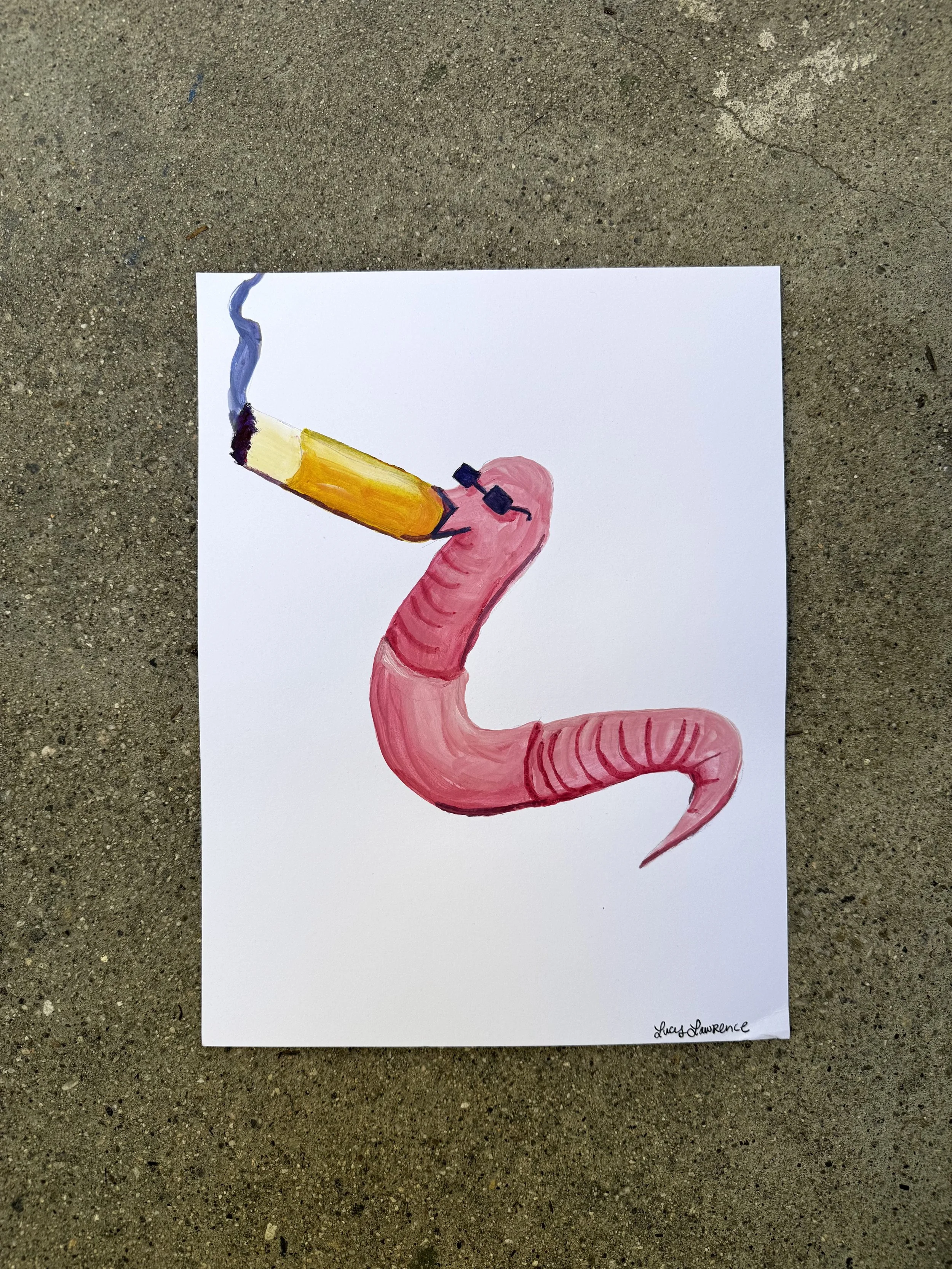 Cool Worm Painting