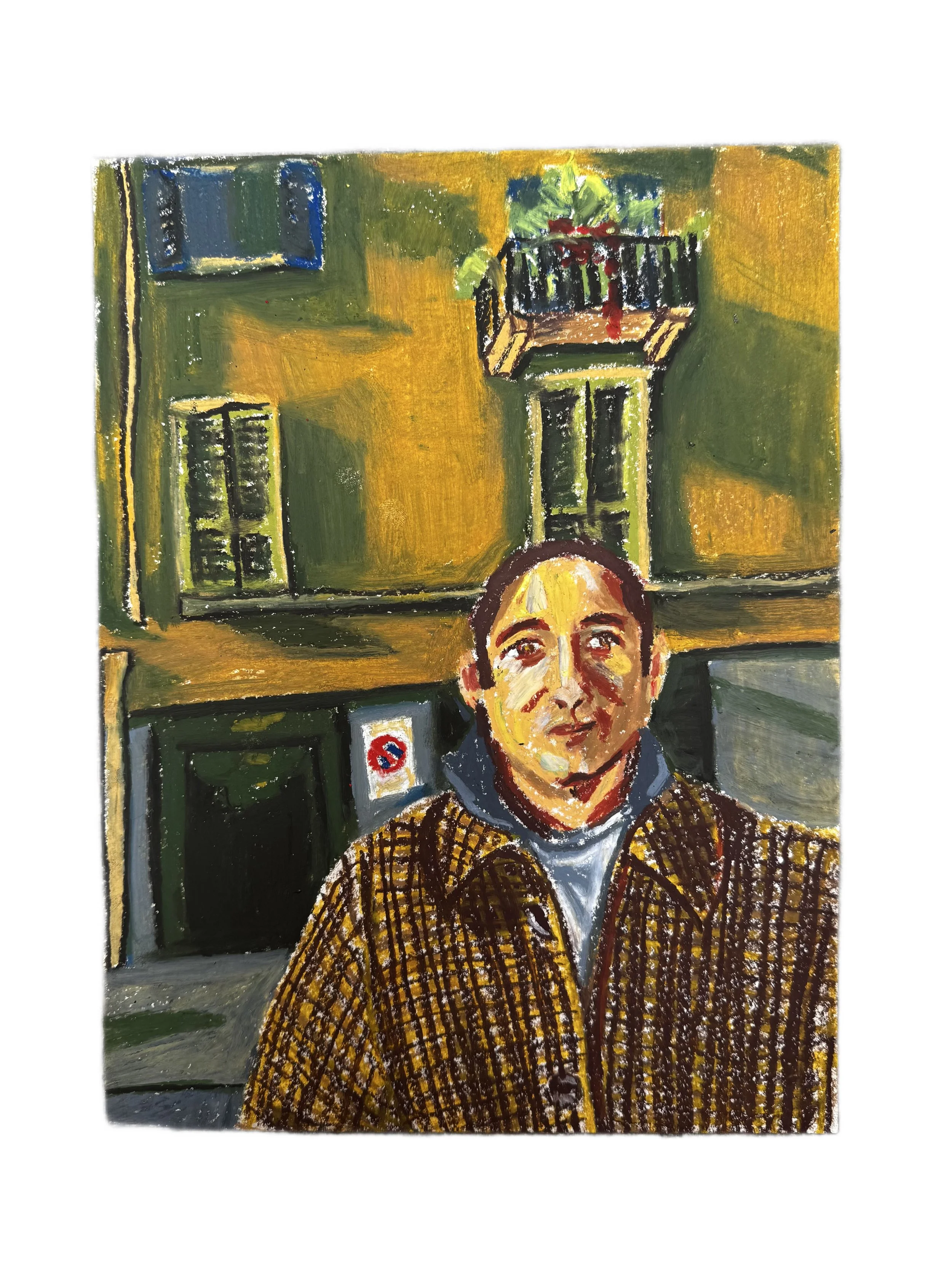 "Keith in Milan", original painting